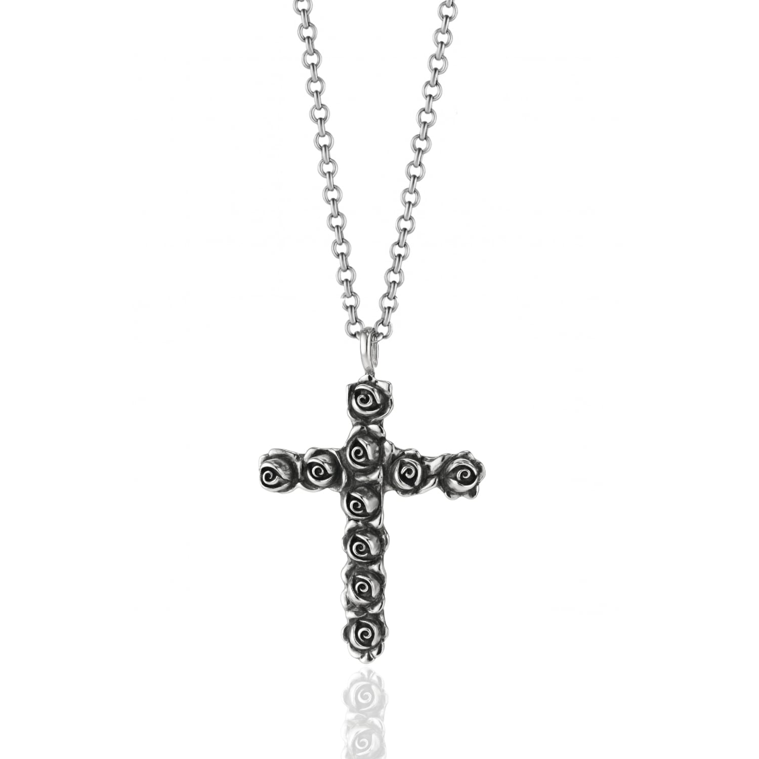 Unaloe Cross Legend Necklace In Sterling Silver - Elegant Jewelry For Women In Silver