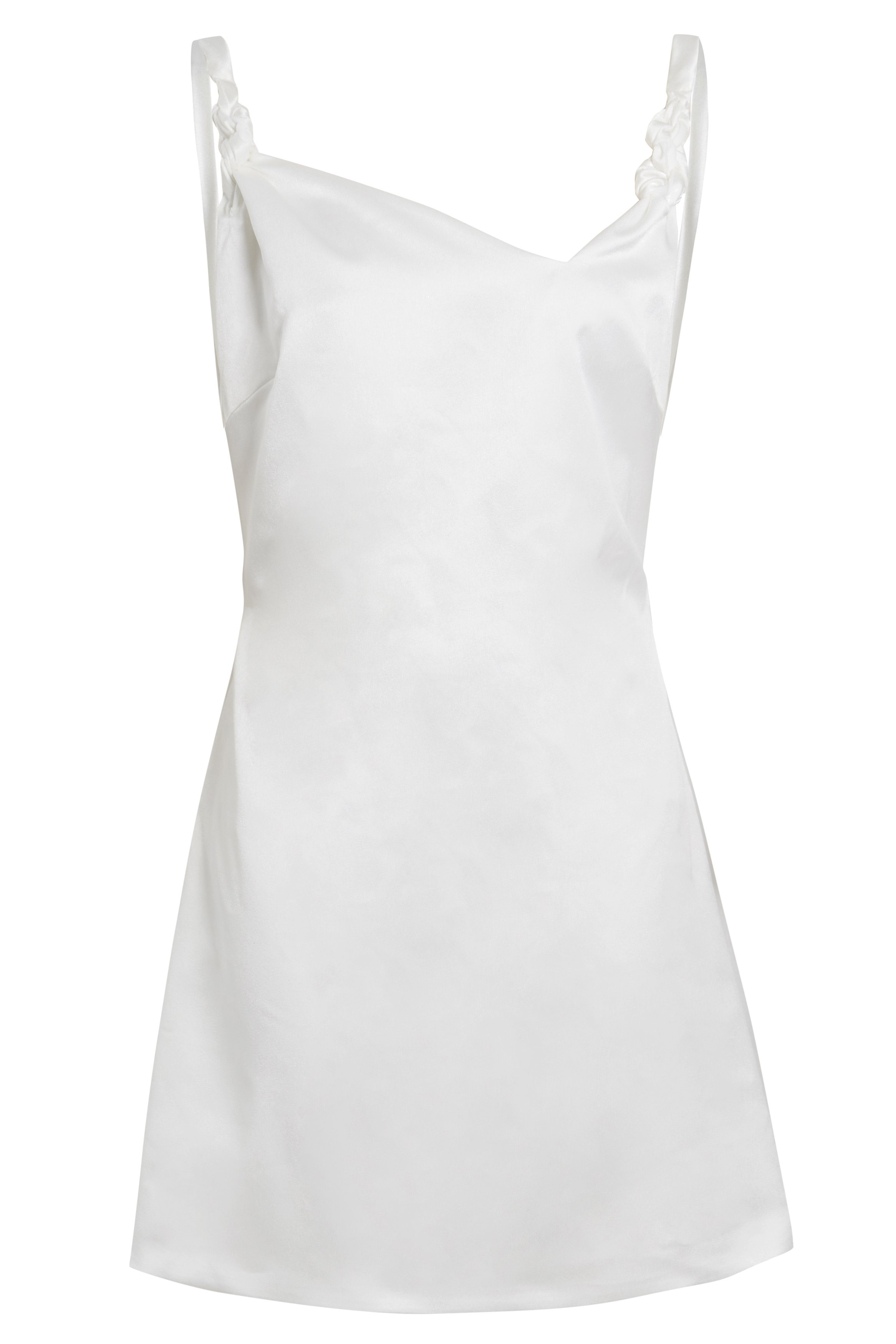 Women’s Rosha Mini White Slip Dress Medium Sarvin