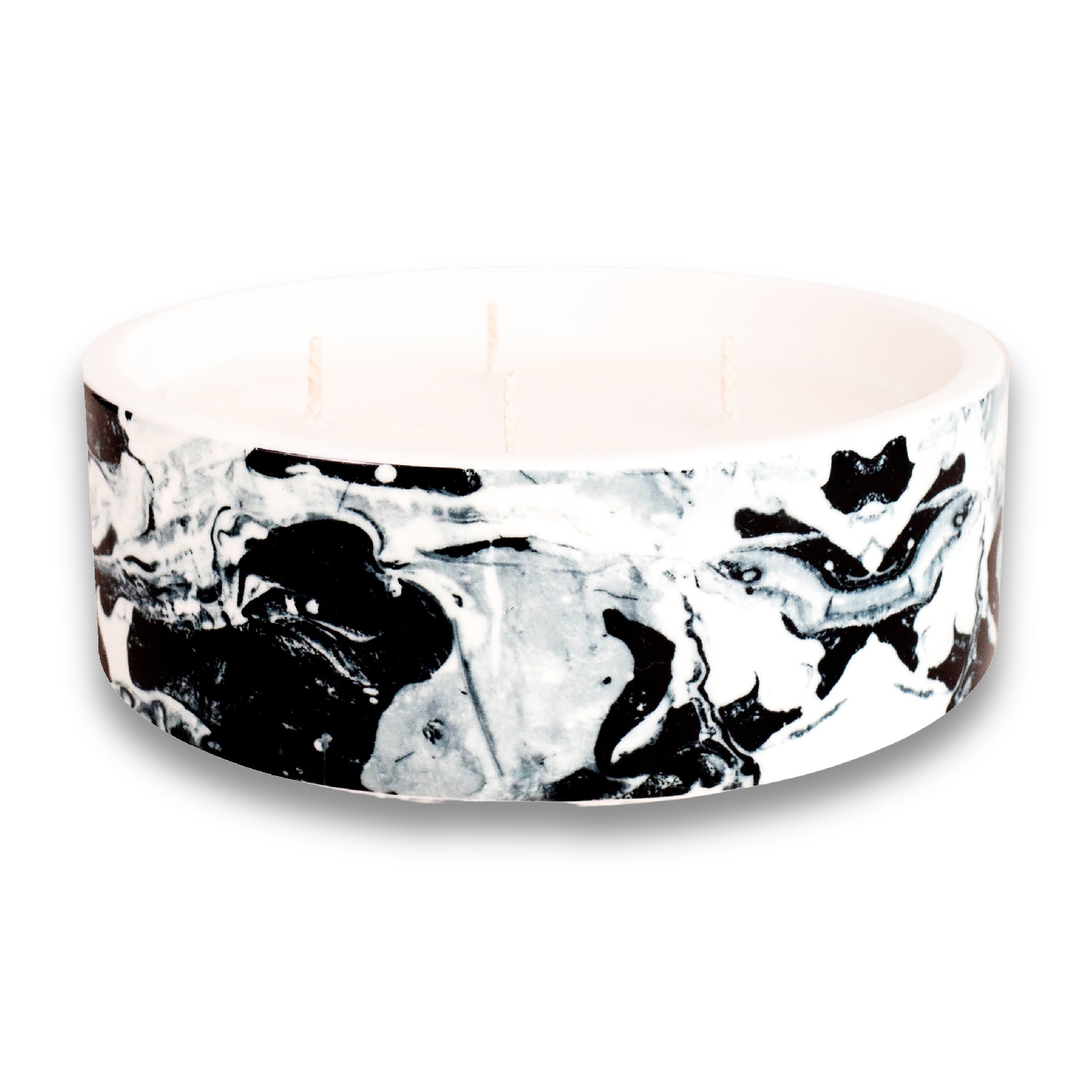 Black / White Acrylic Yin Yang Soy Candle - Blood Orange Fragrance Inkrypt London