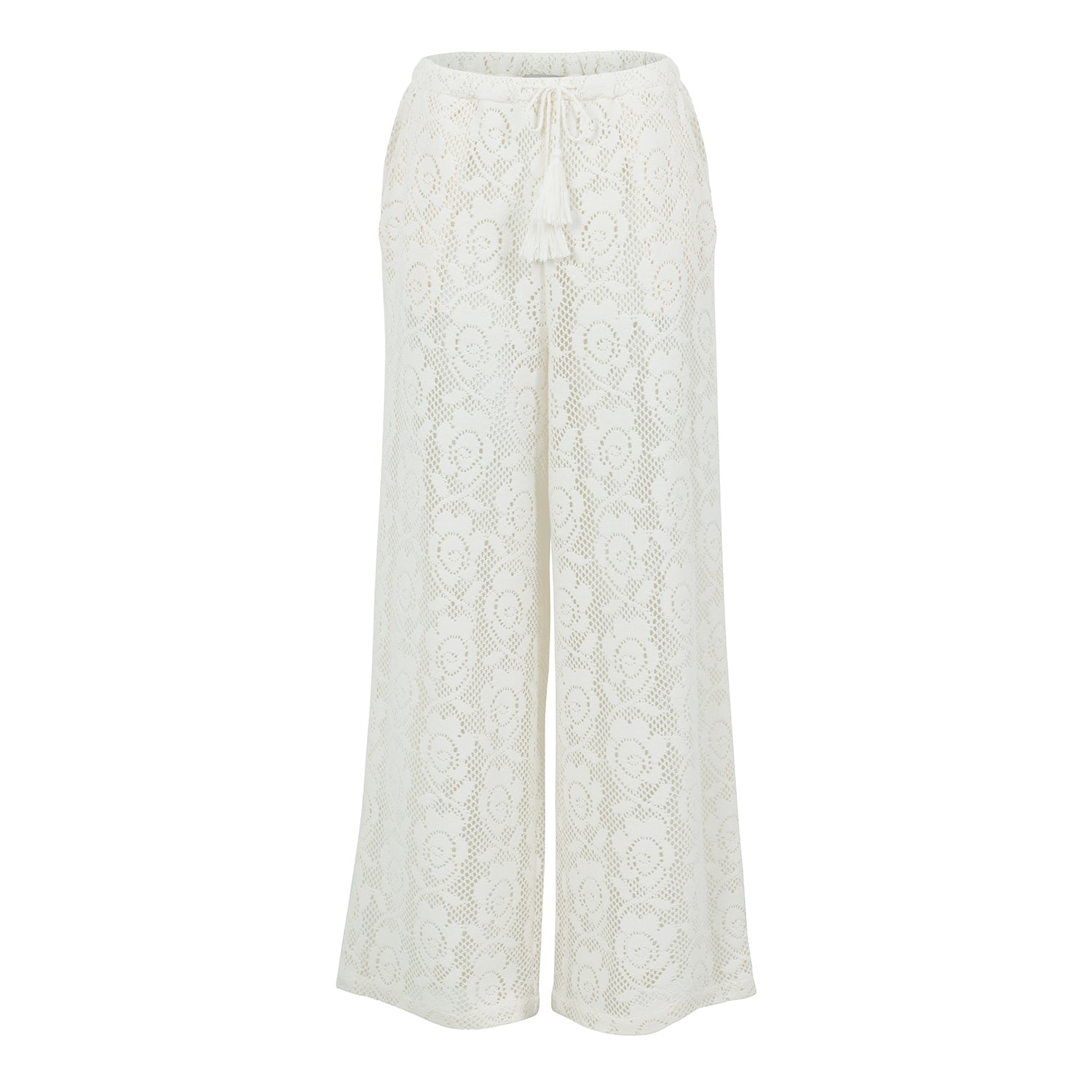 The Etta Collection Women's Rosa Trouser In White In White