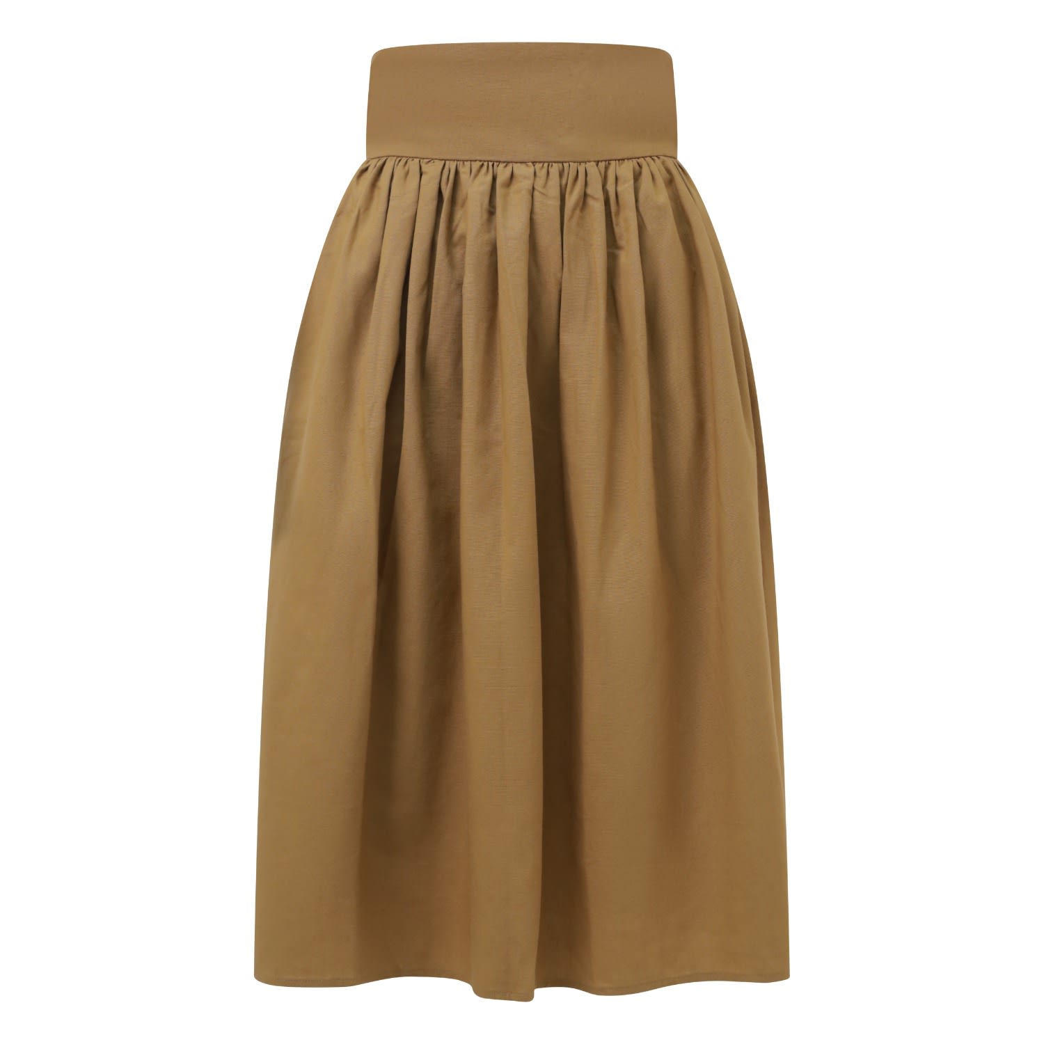 Women’s Brown High Waisted Panel Skirt Medium Balou