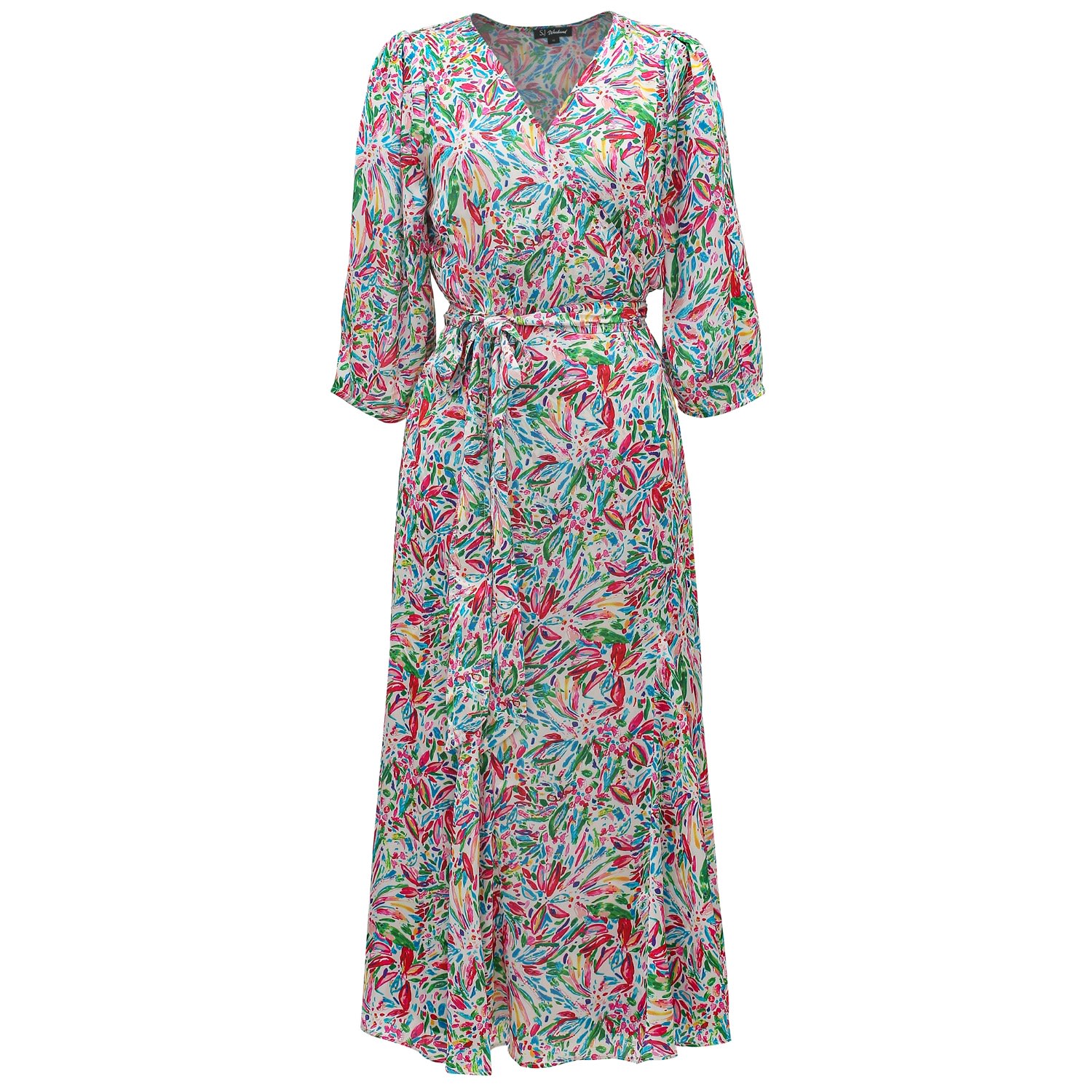Smart And Joy Women's Liberty Print Wrap Dress In Multi