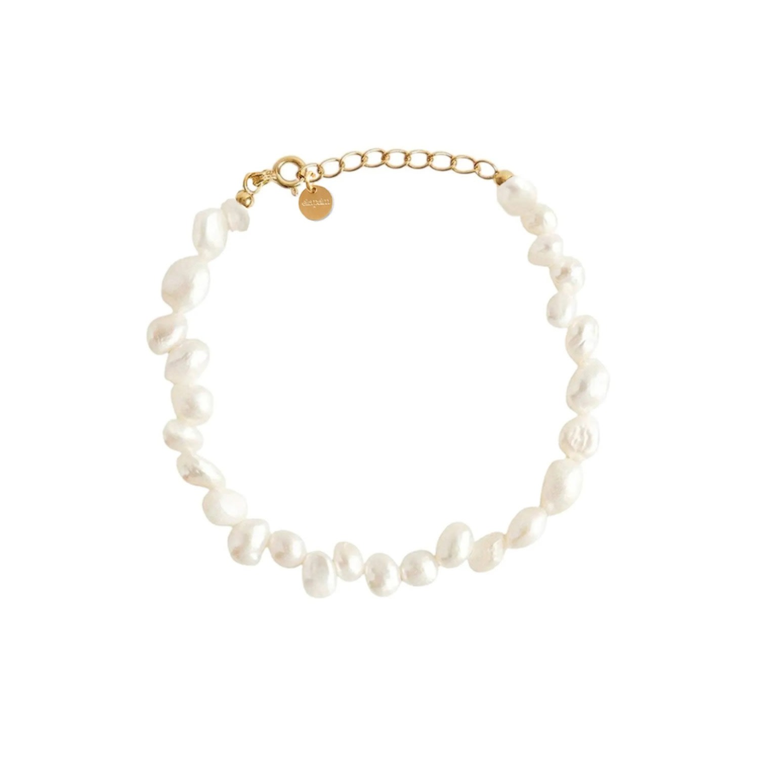 Ella Palm Women's Gold / White Milana Keshi Pearl Gold Bracelet