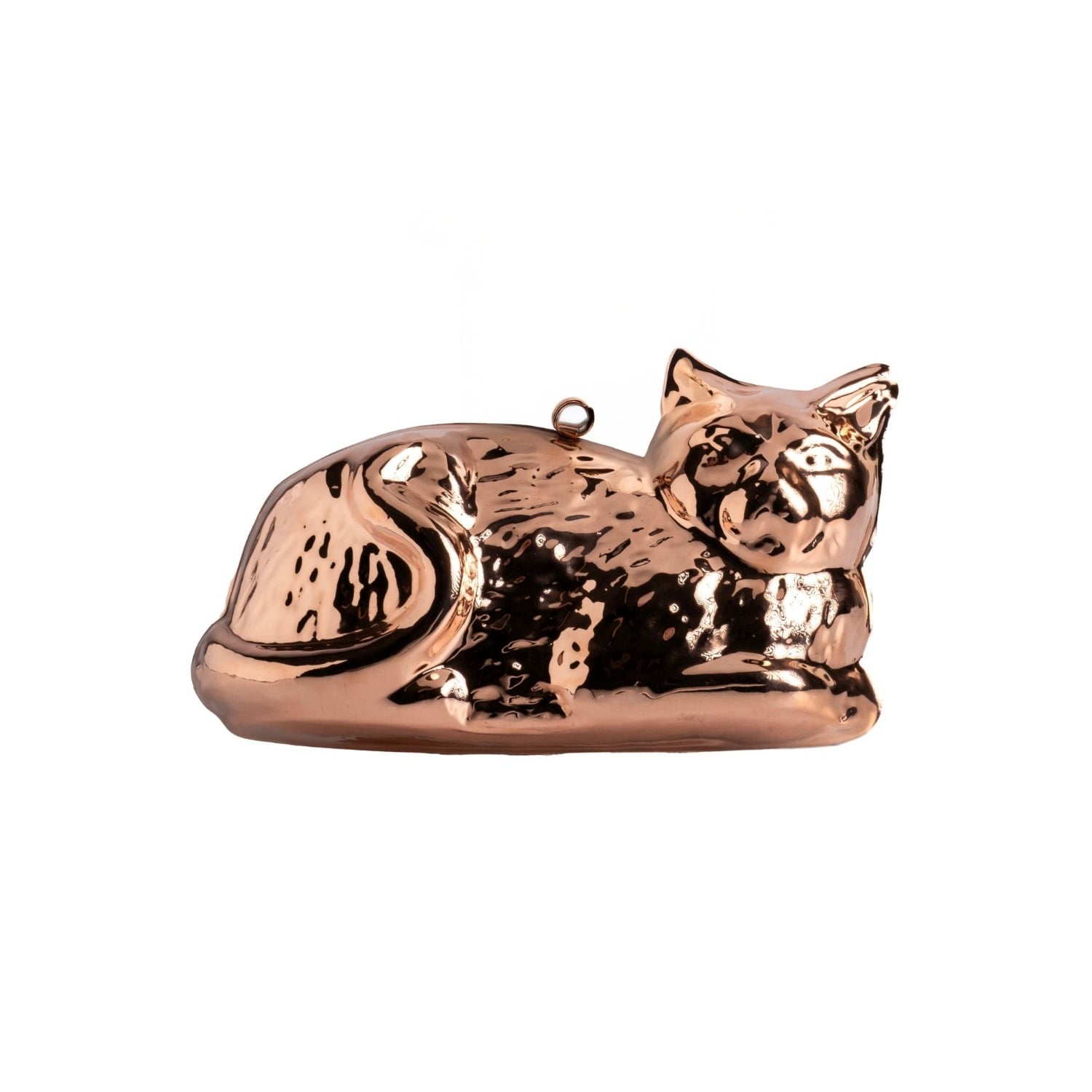 Anatoliacraft Brown / Rose Gold Handmade Copper Cat Cake Mold & Decorative Wall Art