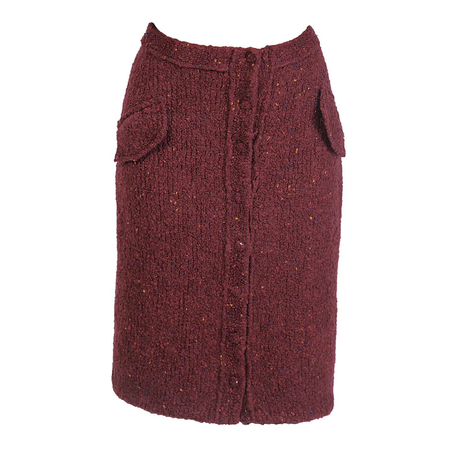 Women's Red Knit Pencil Skirt | Extra Small | Maison Bogomil