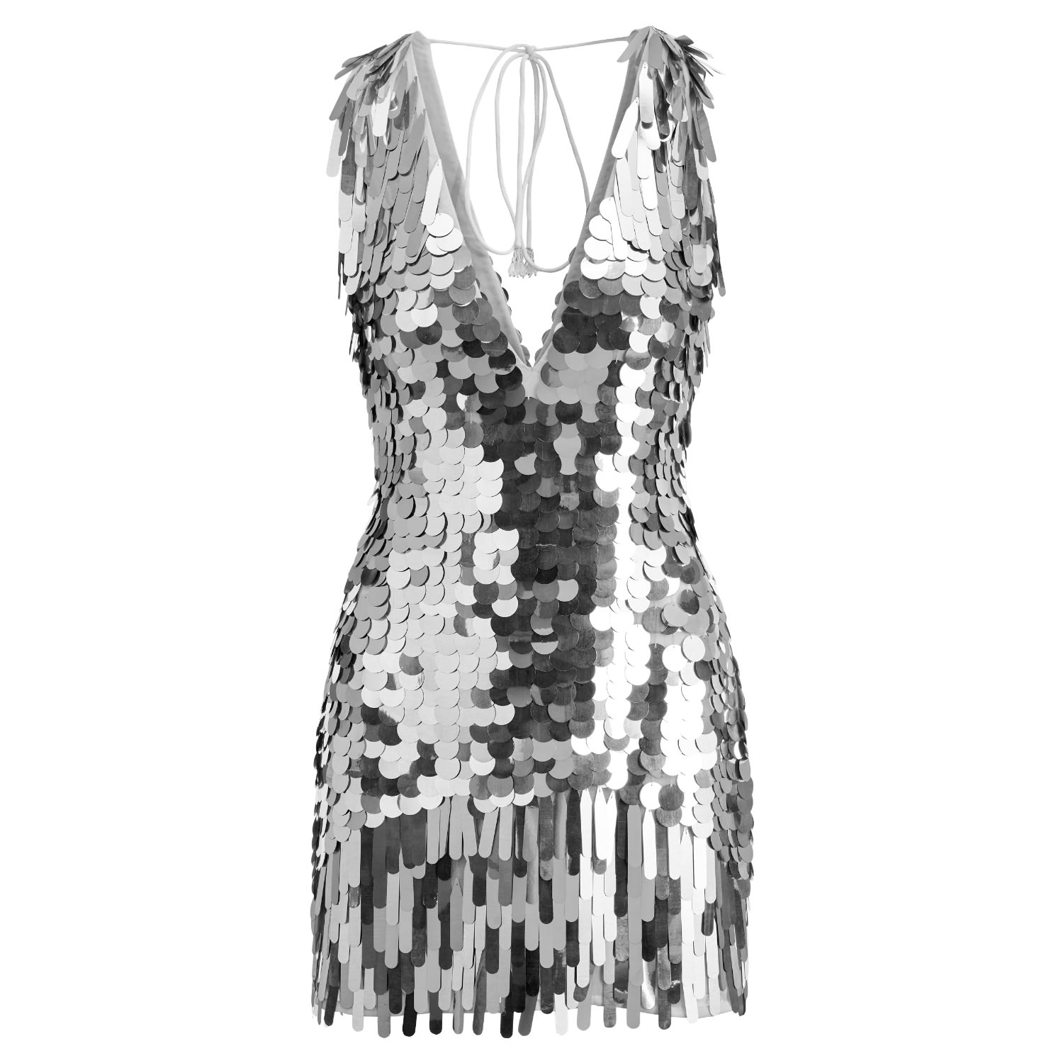 Women’s Phoenix Dress In Silver Sequins 4Xs Raevynn