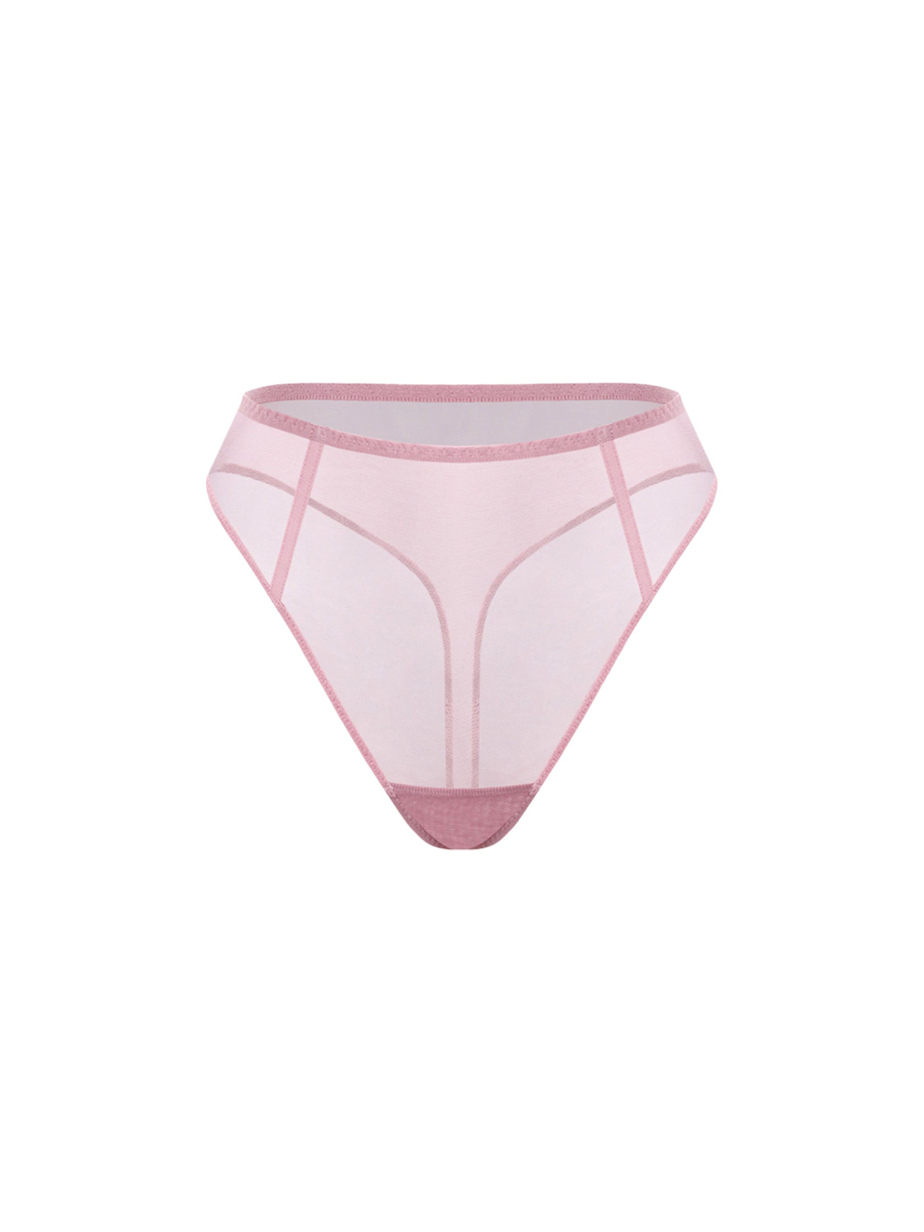 Zhilyova Women's Unnamed Pink High-waisted Thong In Pink