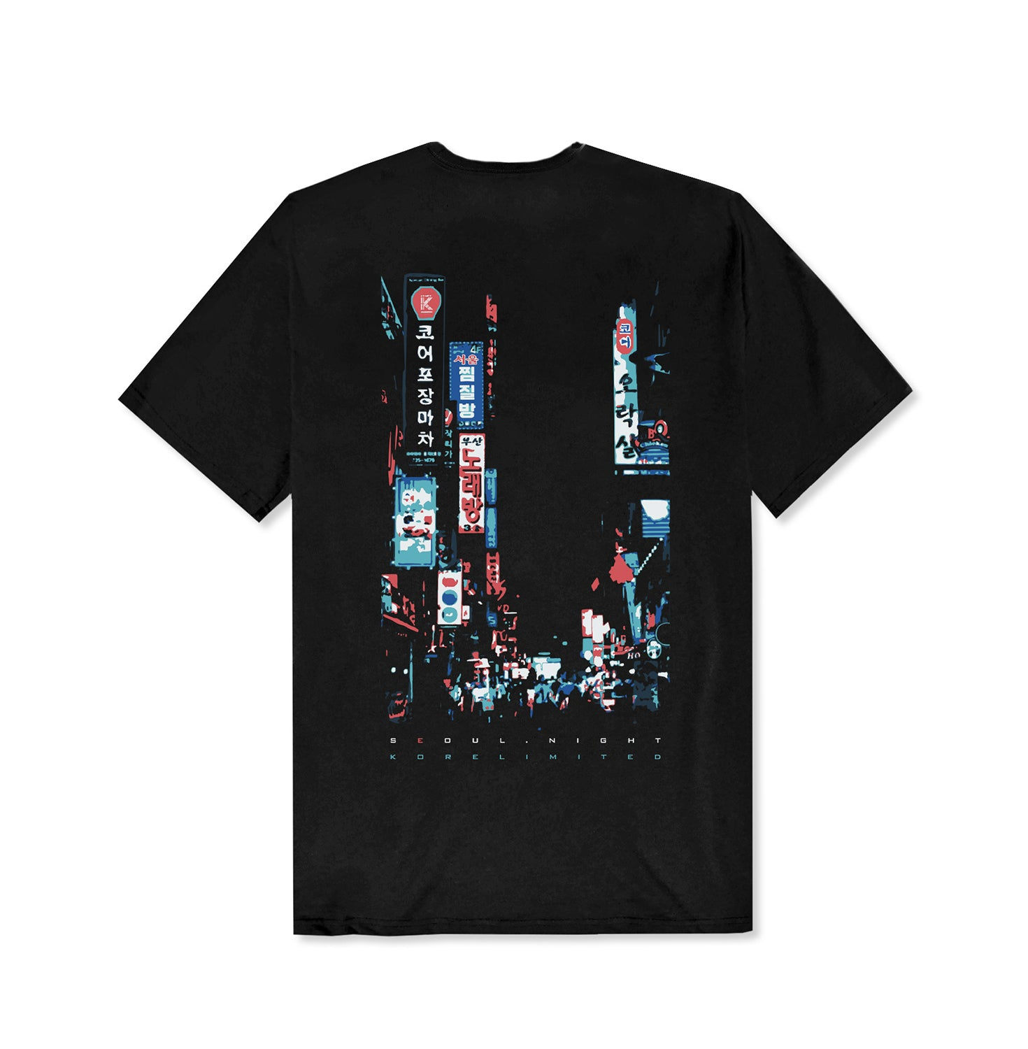 Korelimited Men's Seoul Night Tee In Black In Black