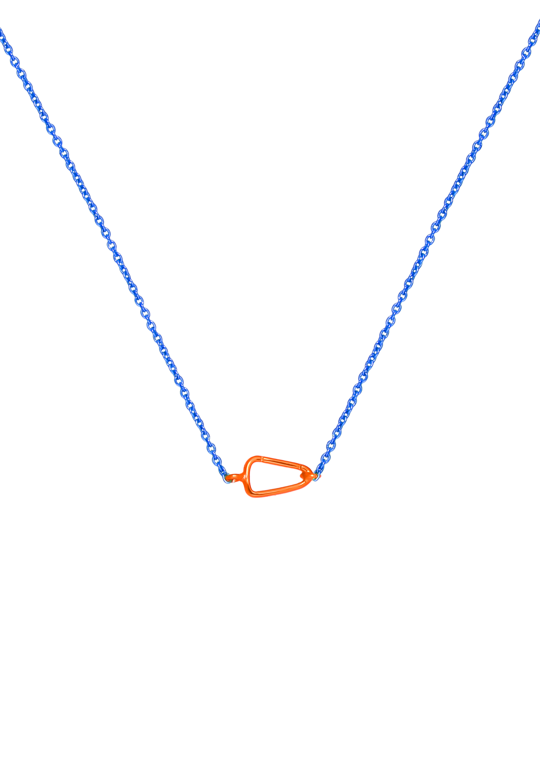 Lavani Jewels Women's Blue / Yellow / Orange Saito Blue And Orange Necklace In Blue