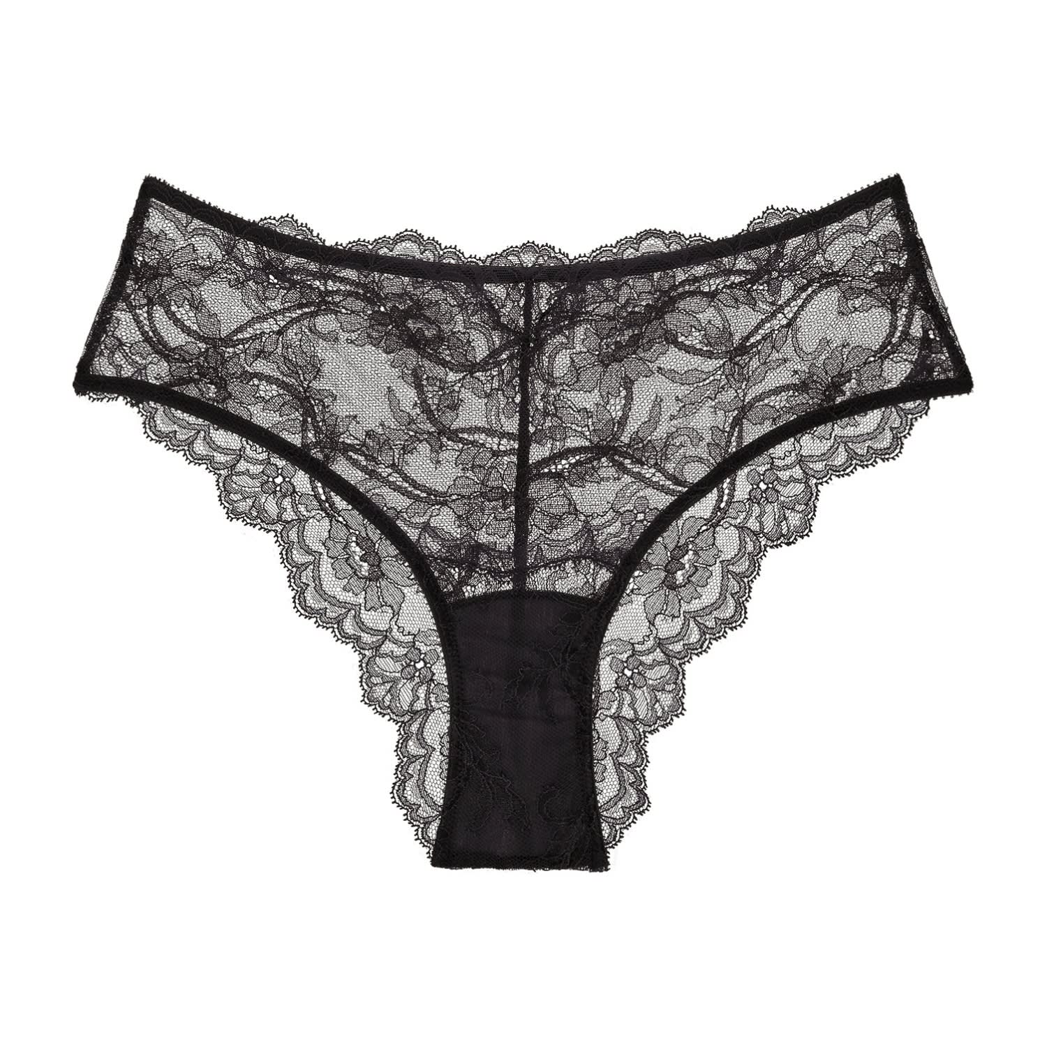Women's Black Anais High Waist Brief Noir