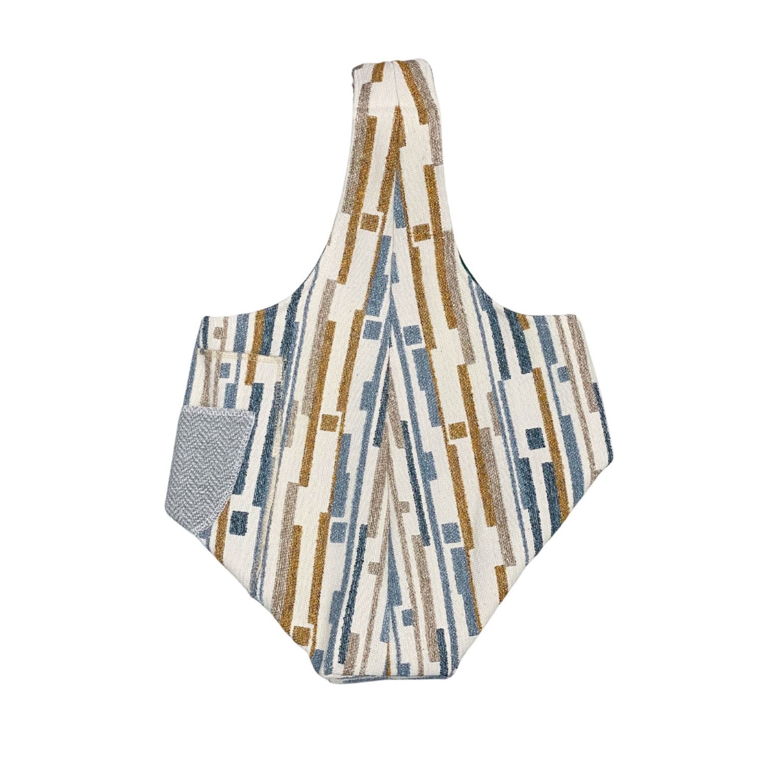 COUTURE TO YOUR DOOR WOMEN'S GREY / NEUTRALS HOBO UPHOLSTERY JACQUARD BAG