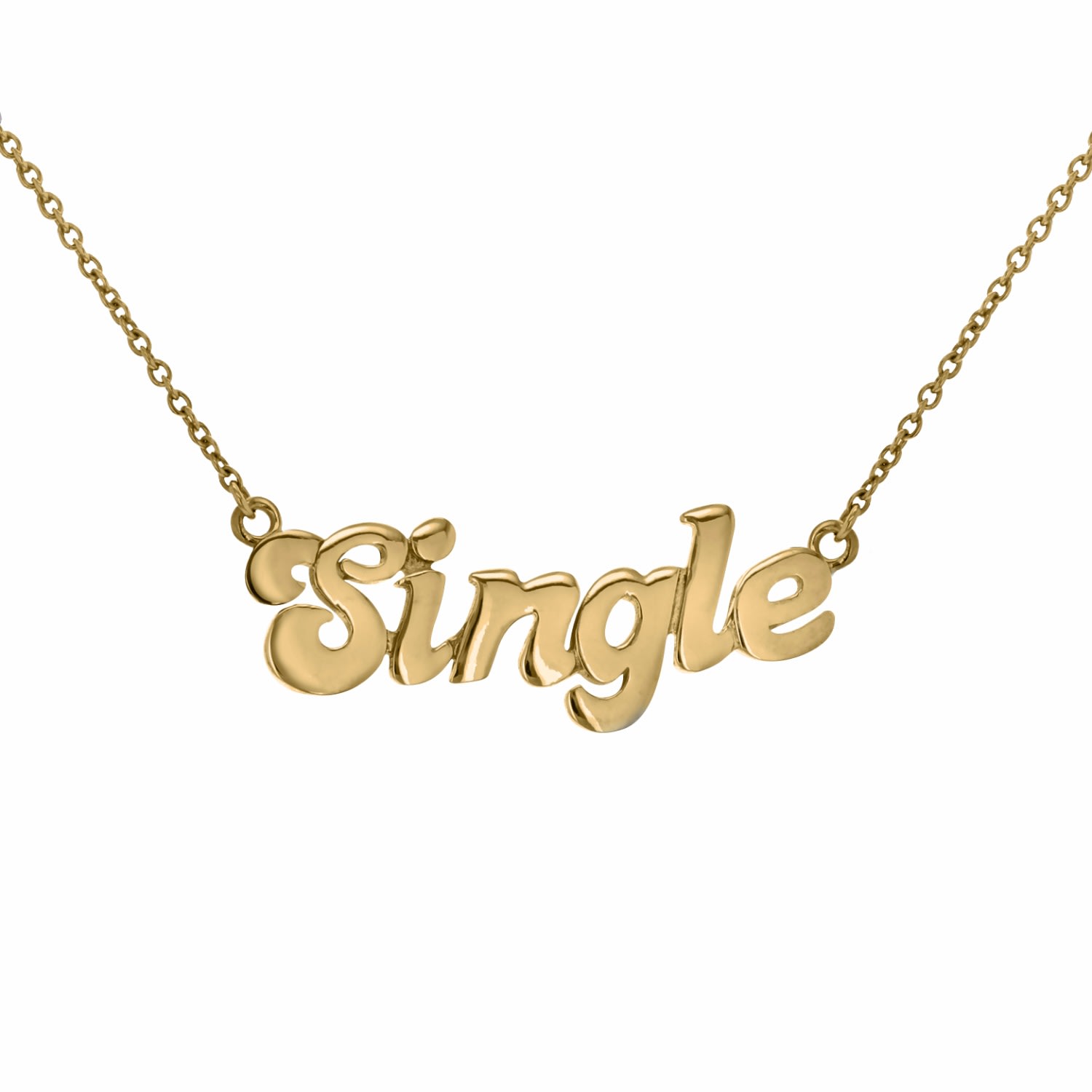 True Rocks Women's 18kt Gold Plated Single Statement Necklace