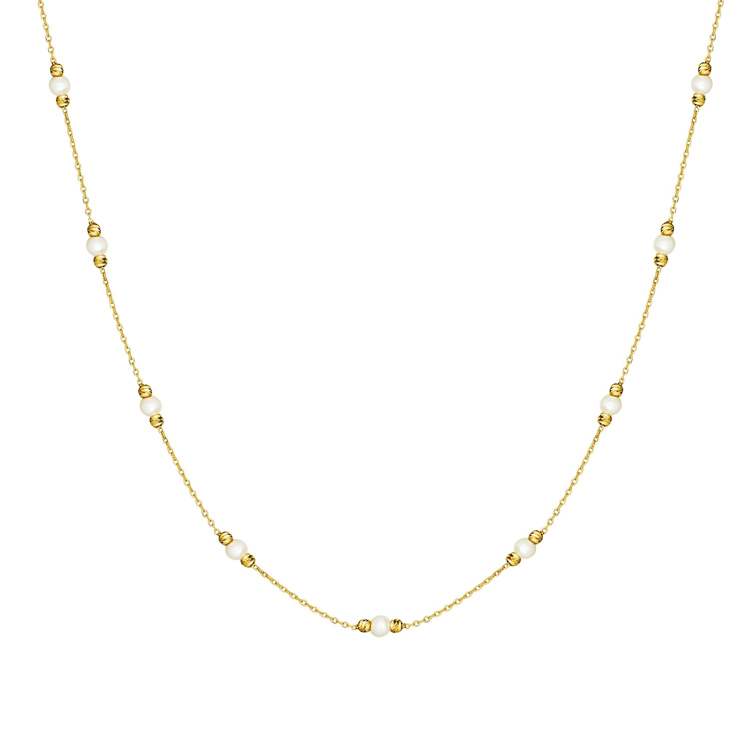 Women’s Pearl Necklace - 14K Yellow Gold Mosuo Jewellery