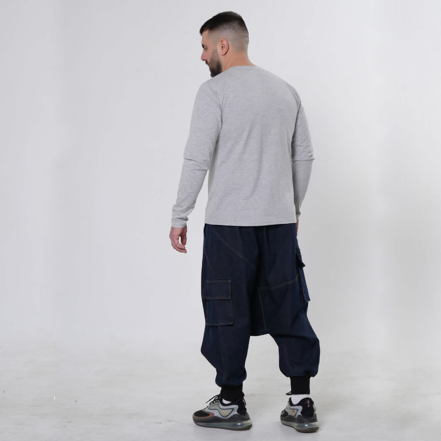 Men'S Drop Crotch Denim Pants | Metamorphoza | Wolf & Badger