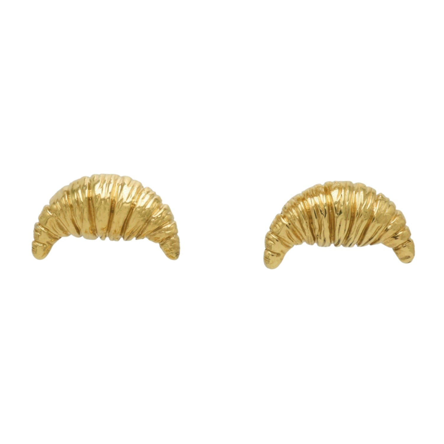 Sophie Simone Designs Women's Gold Croissant Mini Earrings