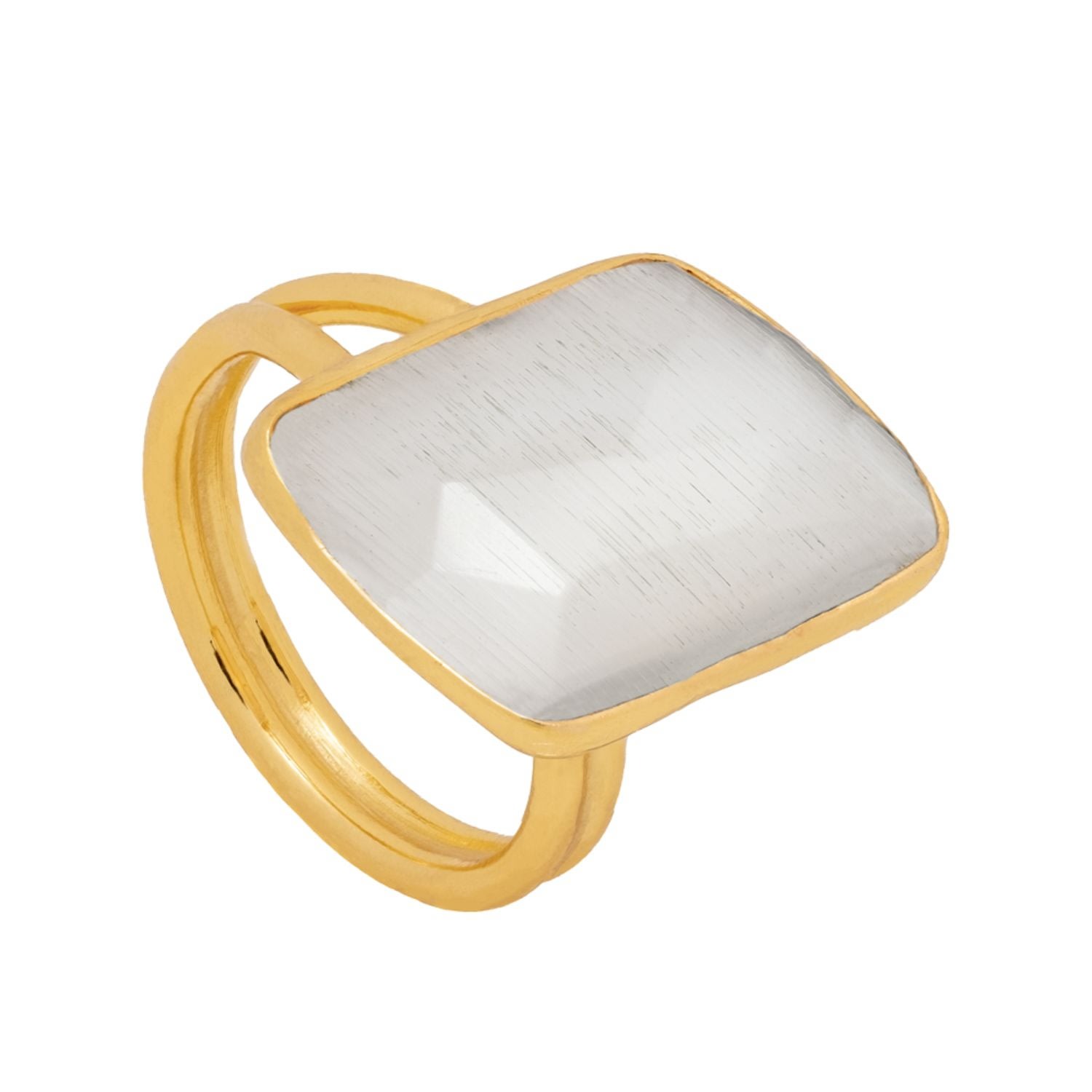 Lavani Jewels Women's White / Gold White Stardust Ring