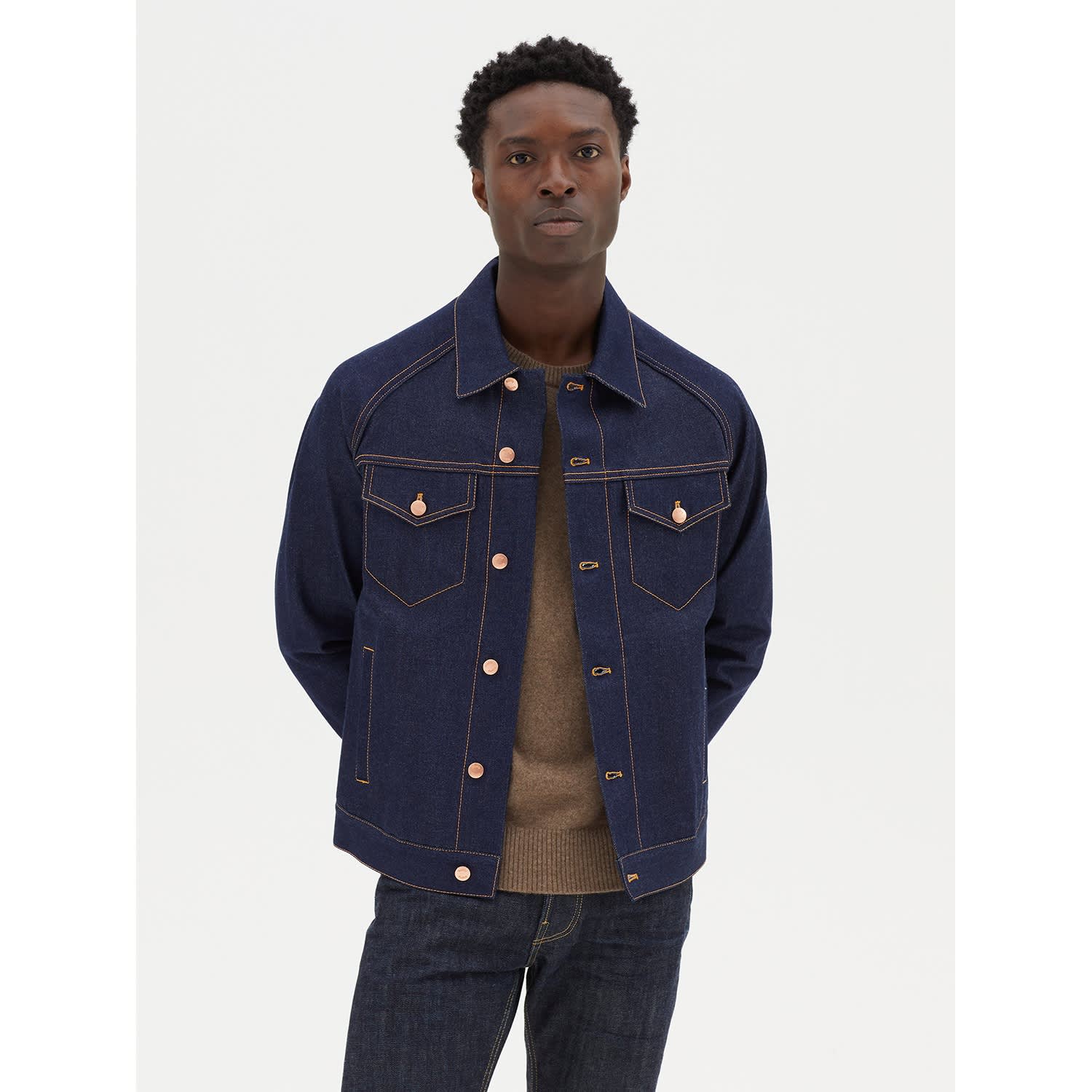 ジャケット・アウター denim over shirt jacket(unisex)/indigo denim over shirt jacket(unisex)/indigo | KNUTH MARF