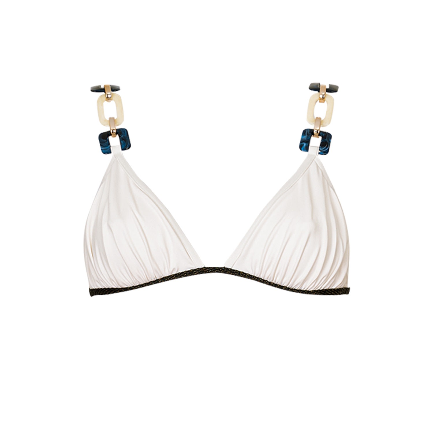 Women's Aulala X Jade - Soulmate Triangle Top With Jewellery - White | Large | Aulala Paris