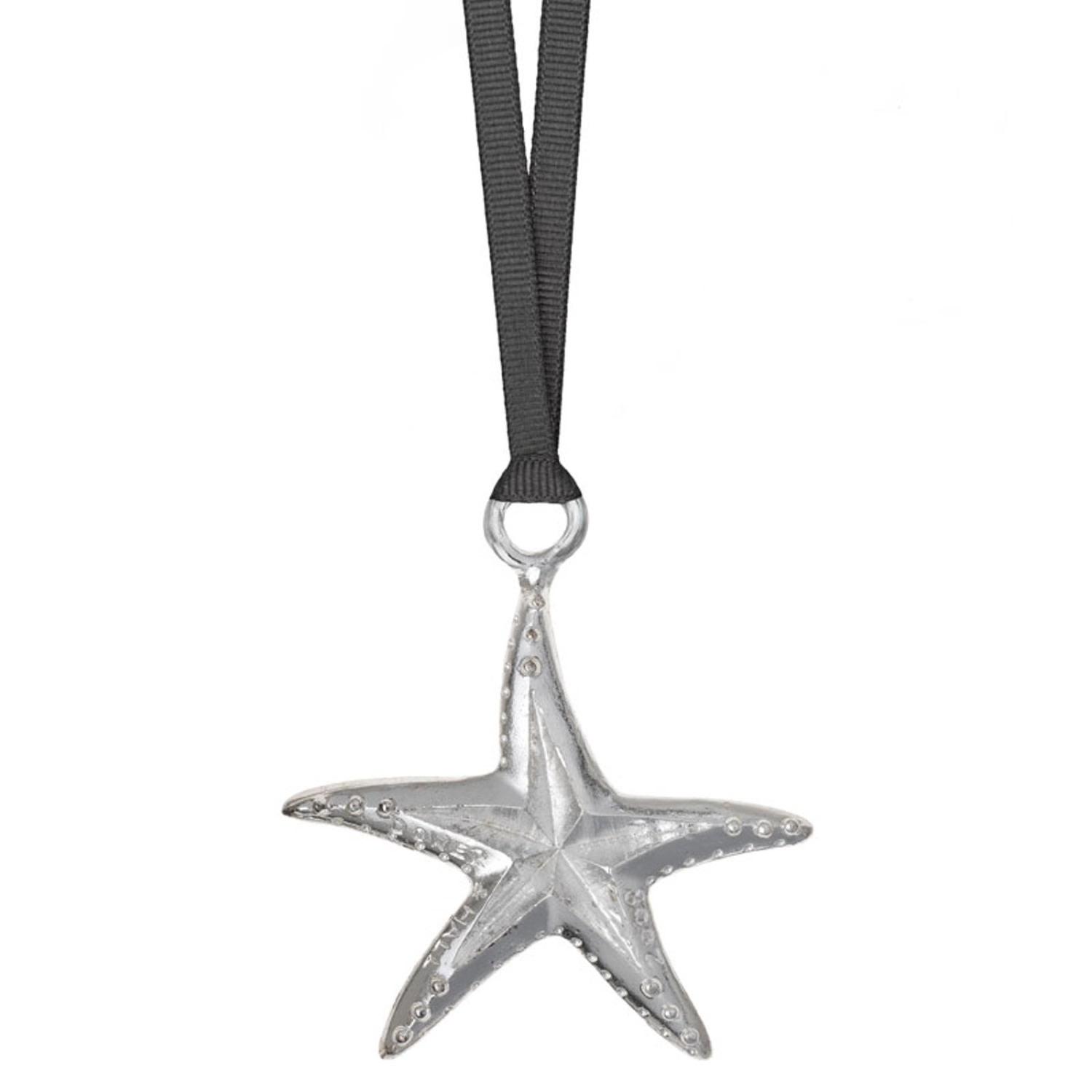 Dower & Hall Wish Upon A Star! Christmas Decoration In Silver In Silver