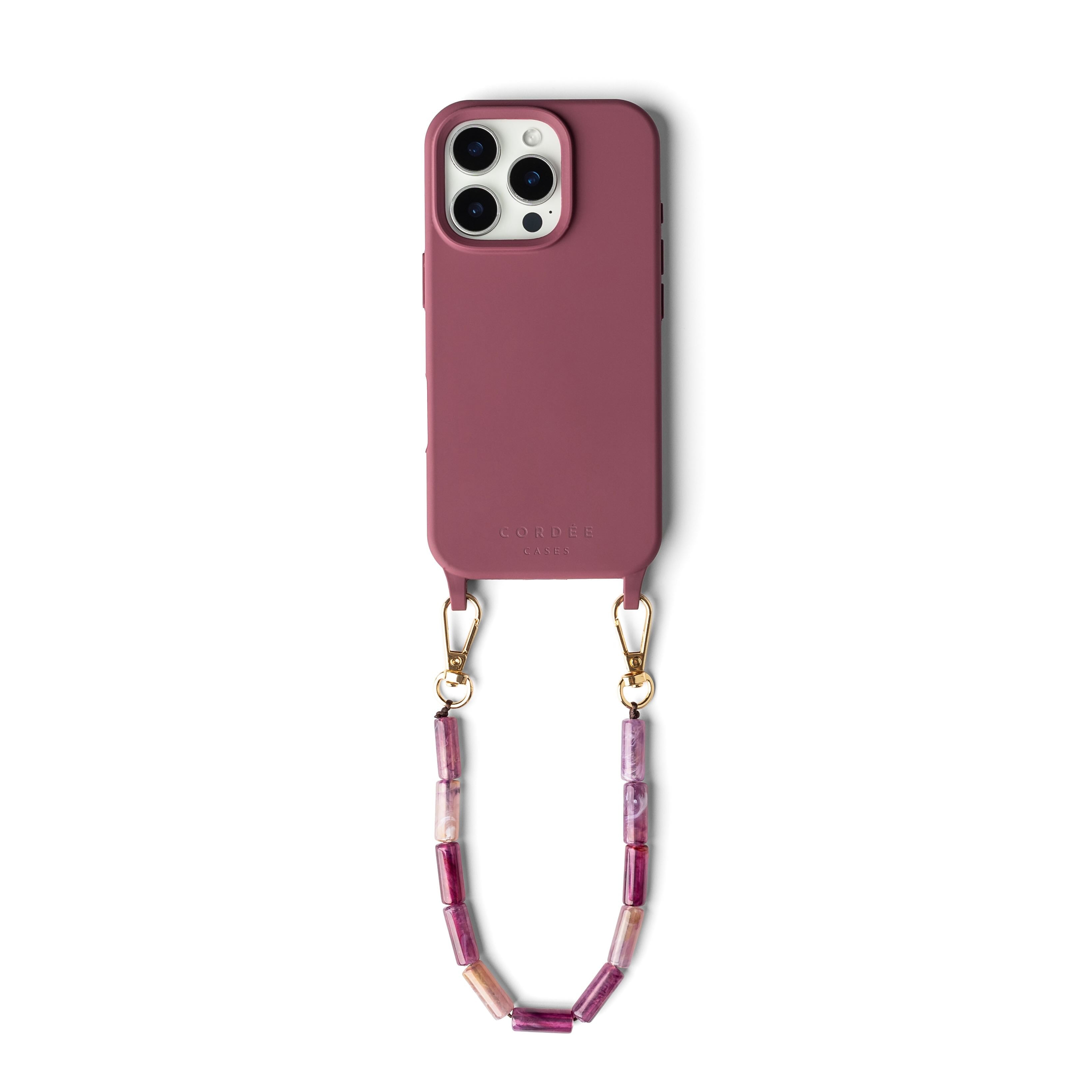 Cordée Cases Pink / Purple / Red Julia Phone Wristlet Set In Pink/purple/red