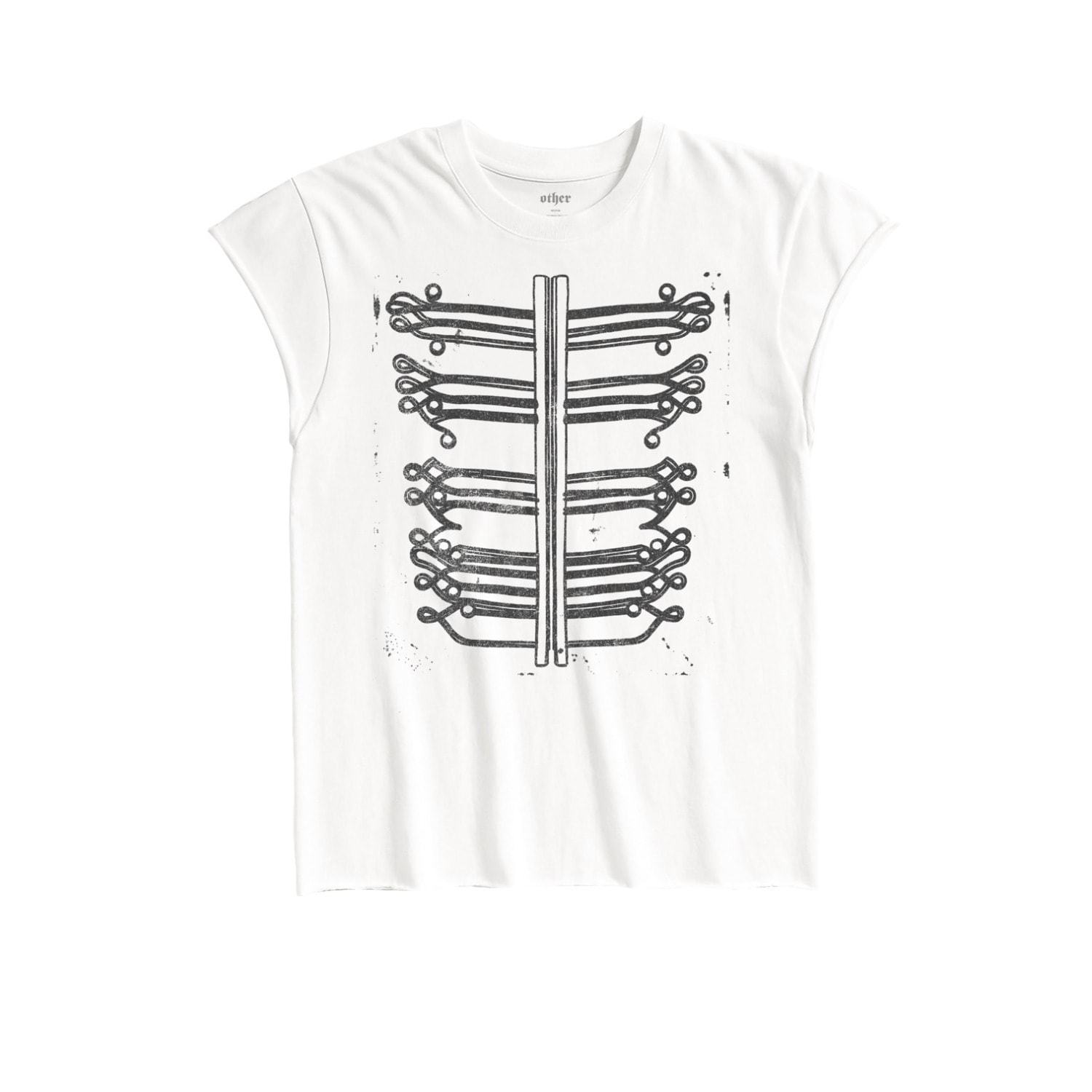 Other Uk Men's Napoleon Rocker Tee - Vintage White