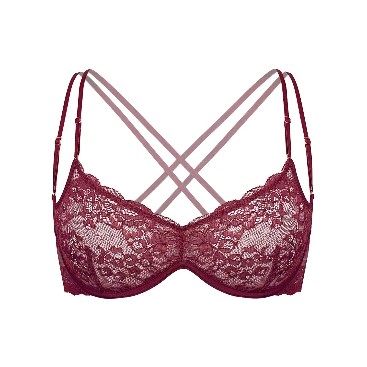 Monique Morin Lingerie Women's Red Rush Sweetheart Velvet In Red