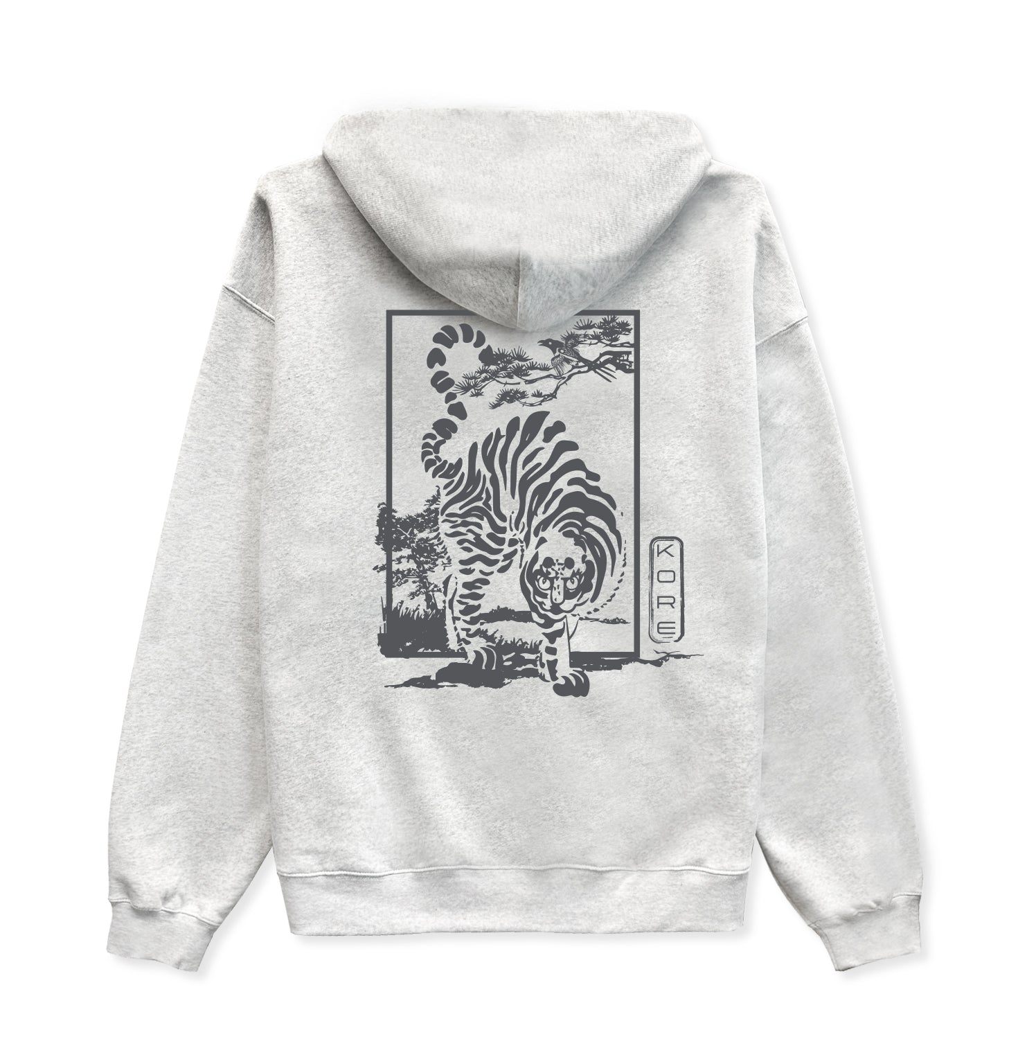 Korelimited Women's Tiger & Magpie Hoodie In Grey In Gray