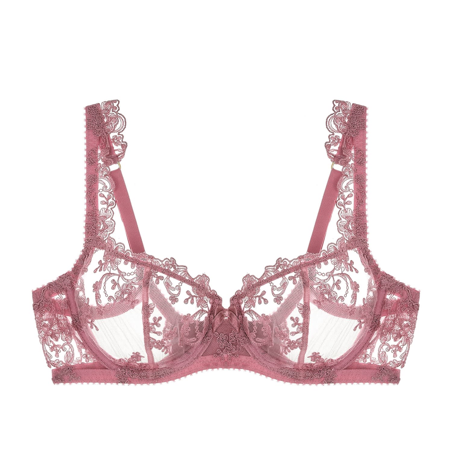 Journelle Women's Pink Cristiana Balconette Bra Delicate Rose