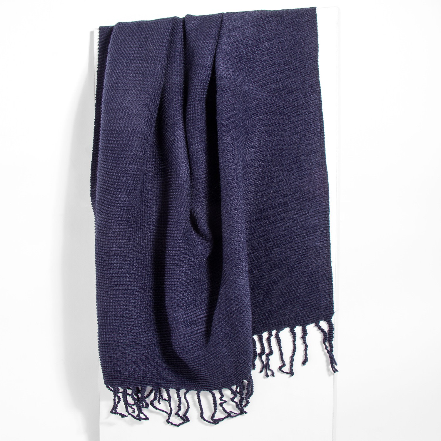 Saachi Women's Bias Solid Blue Scarf In Blue