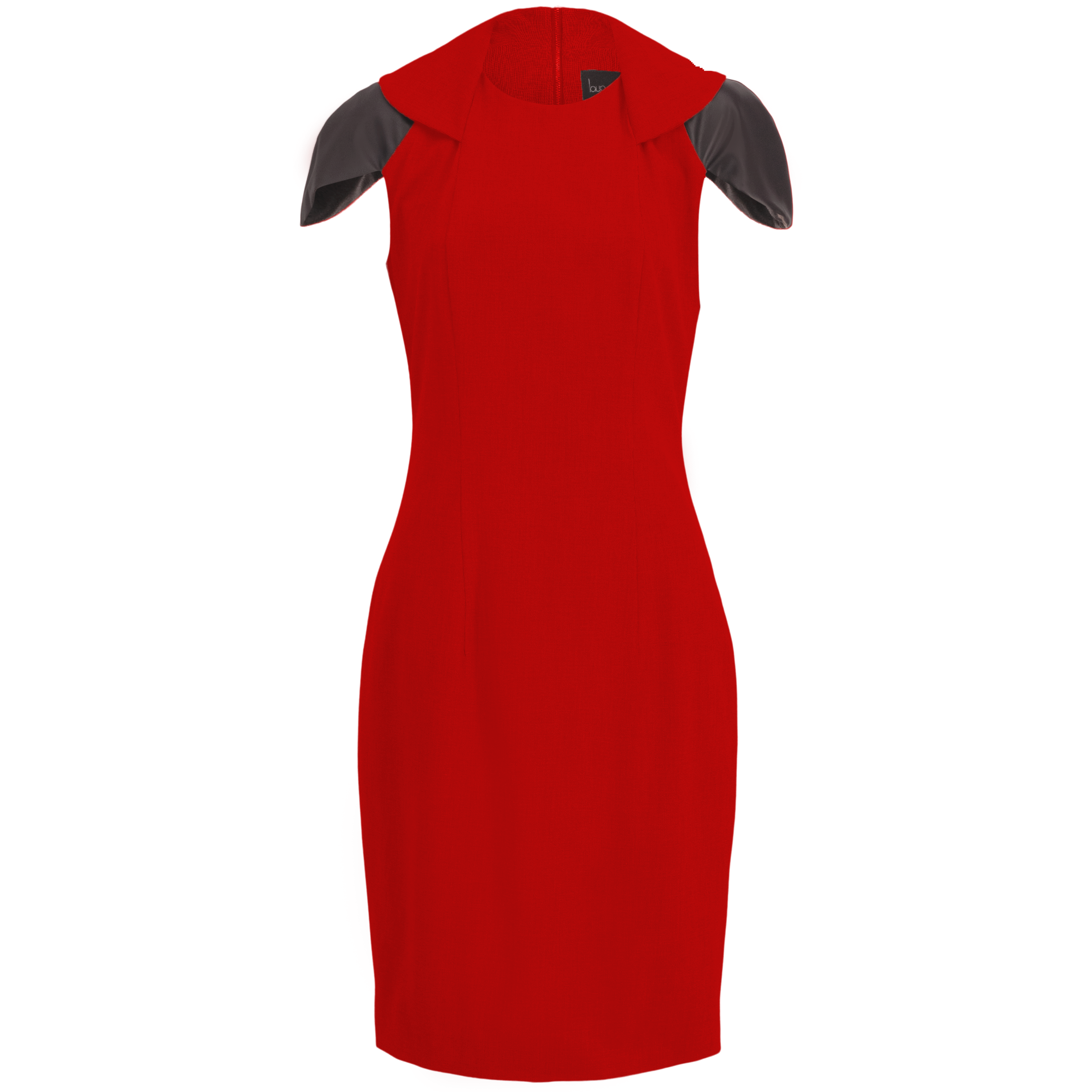 crimson bodycon dress Stretch Zip Collar Midi - Red | Layo G promo_oct_20 Blue Floral Print Wrap color:RED - RED Lace Up Back Embellishment