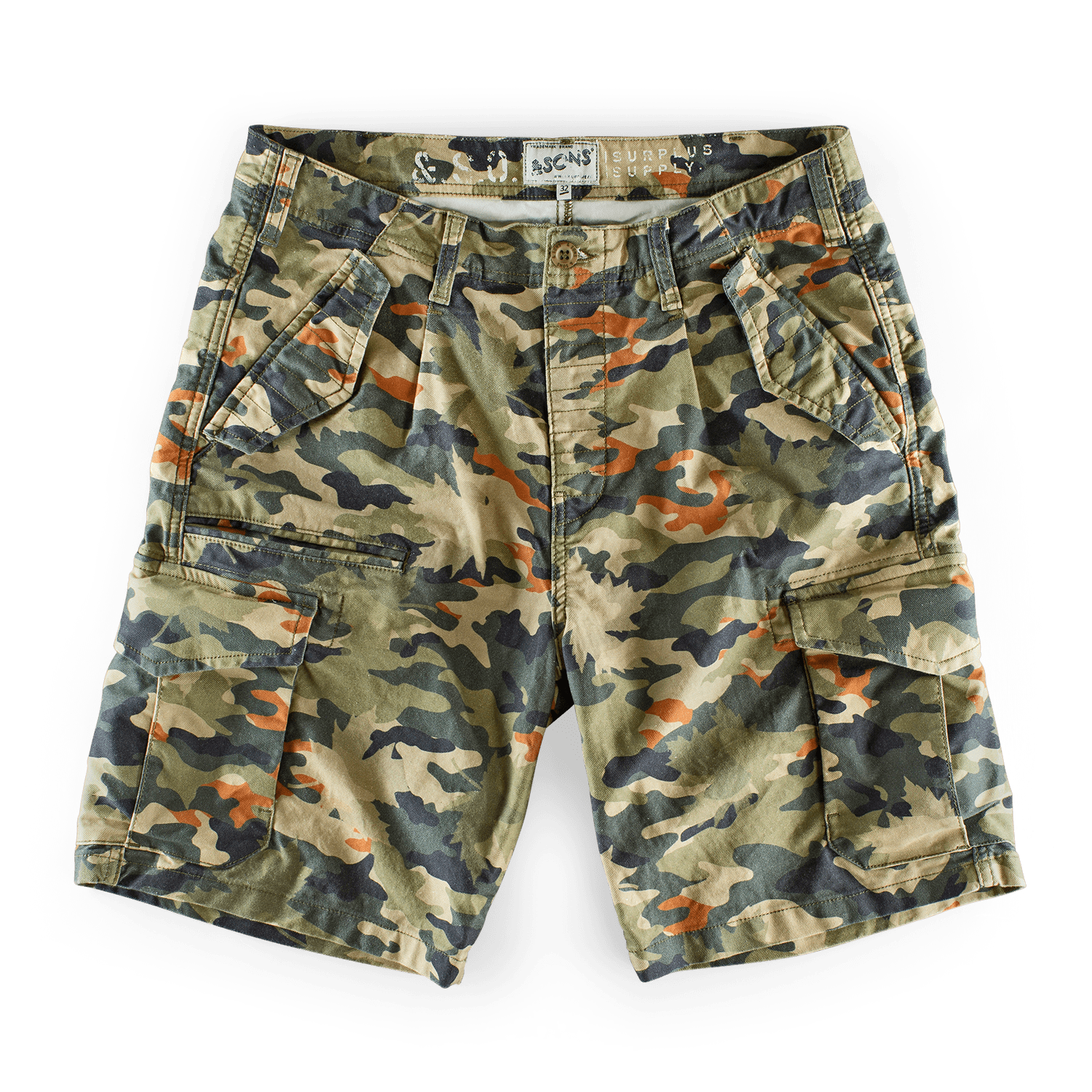 &sons Trading Co Men's &sons Surplus Army Shorts Camo