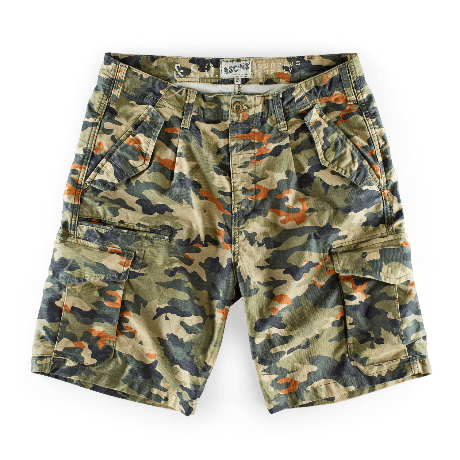 Men’s &Sons Surplus Army Shorts Camo 30" &Sons Trading Co