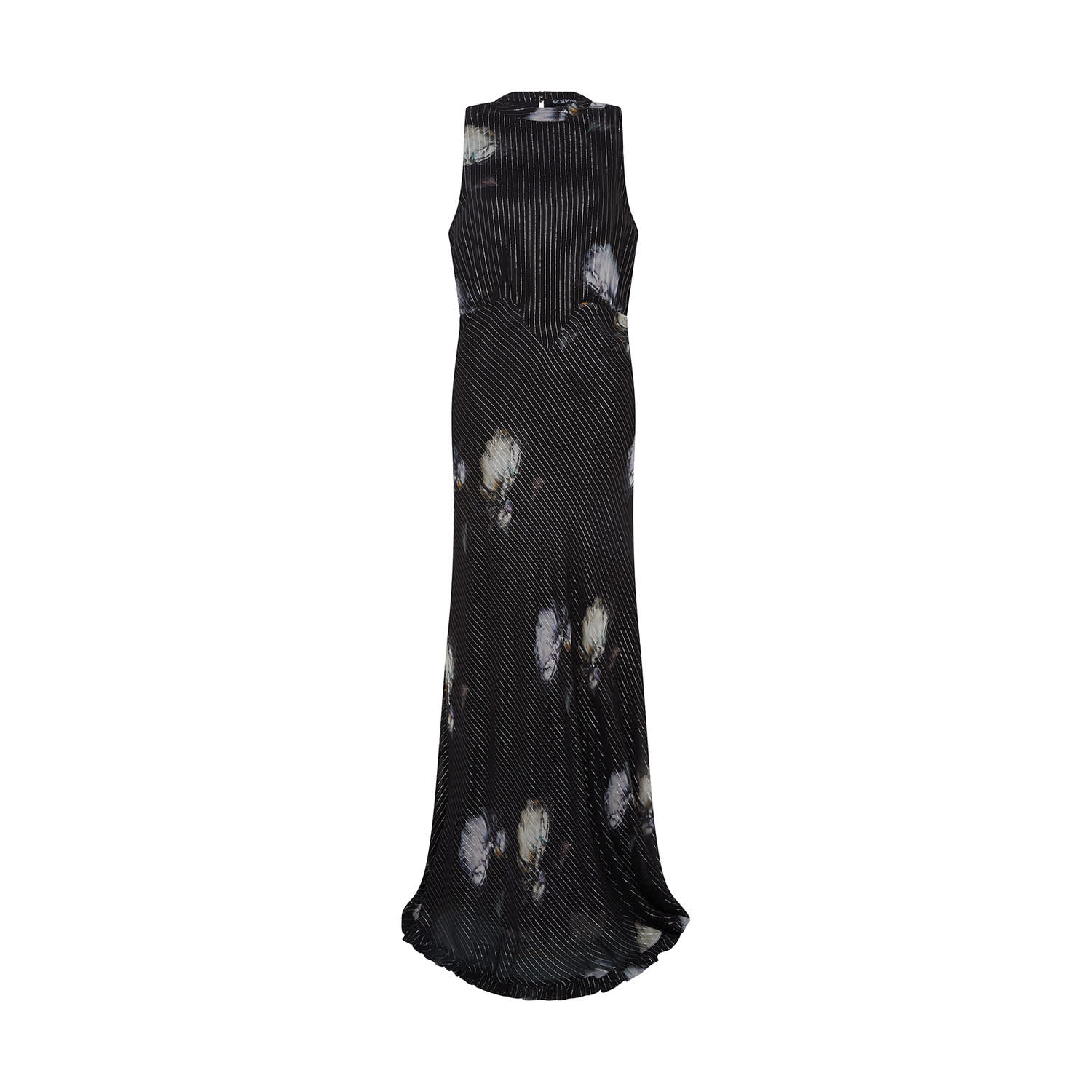 Rose & Nancy Women's Black / Silver Luna Print Maxi Dress In Black/silver