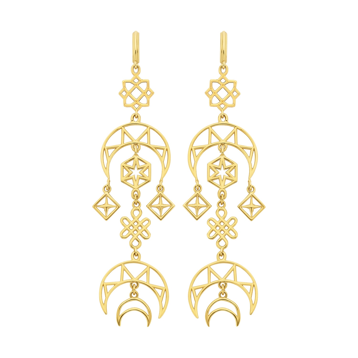 Zoe And Morgan Women's Enlightened Earrings Gold