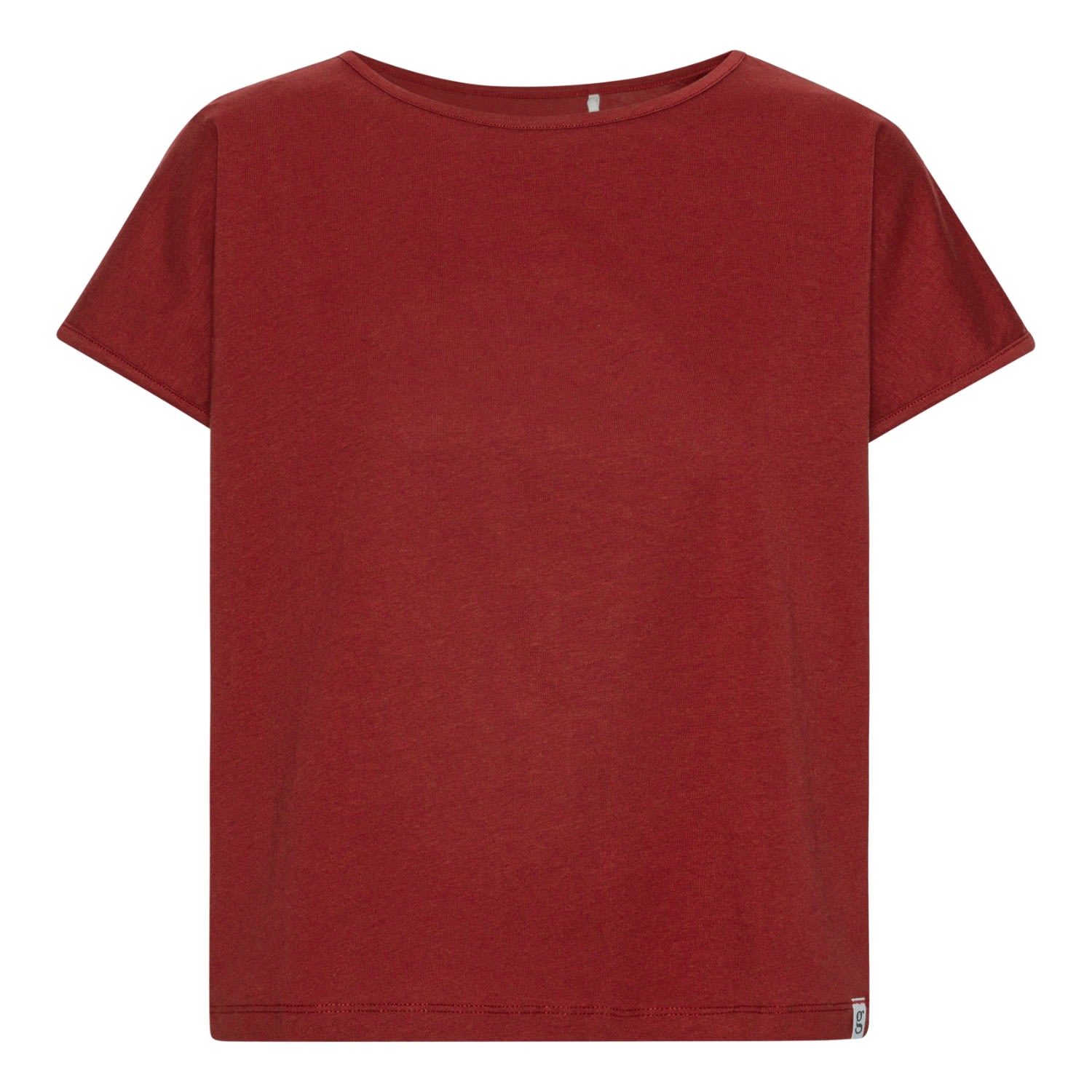 Grobund Women's Red  Karen T-shirt - The Short One In Burgundy In Red
