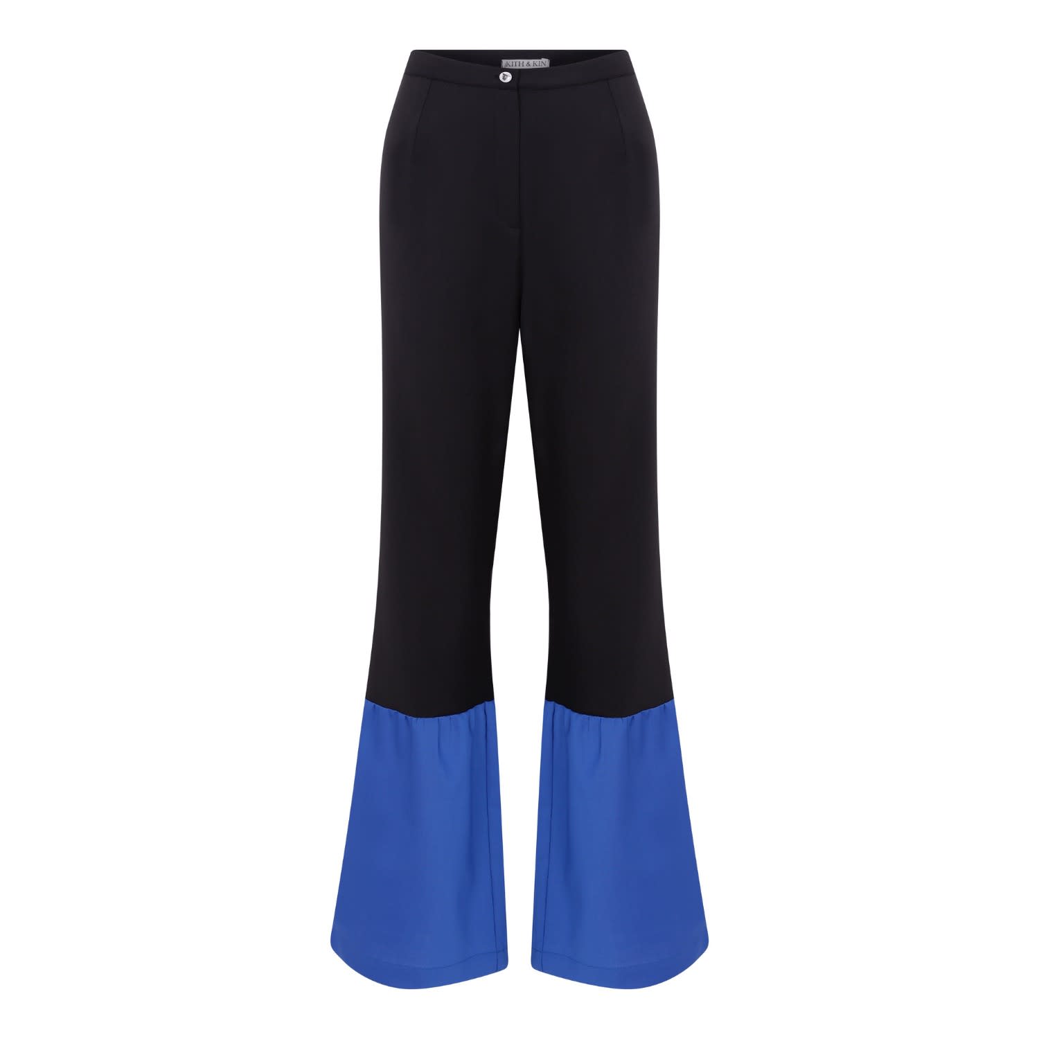 flare pants blue