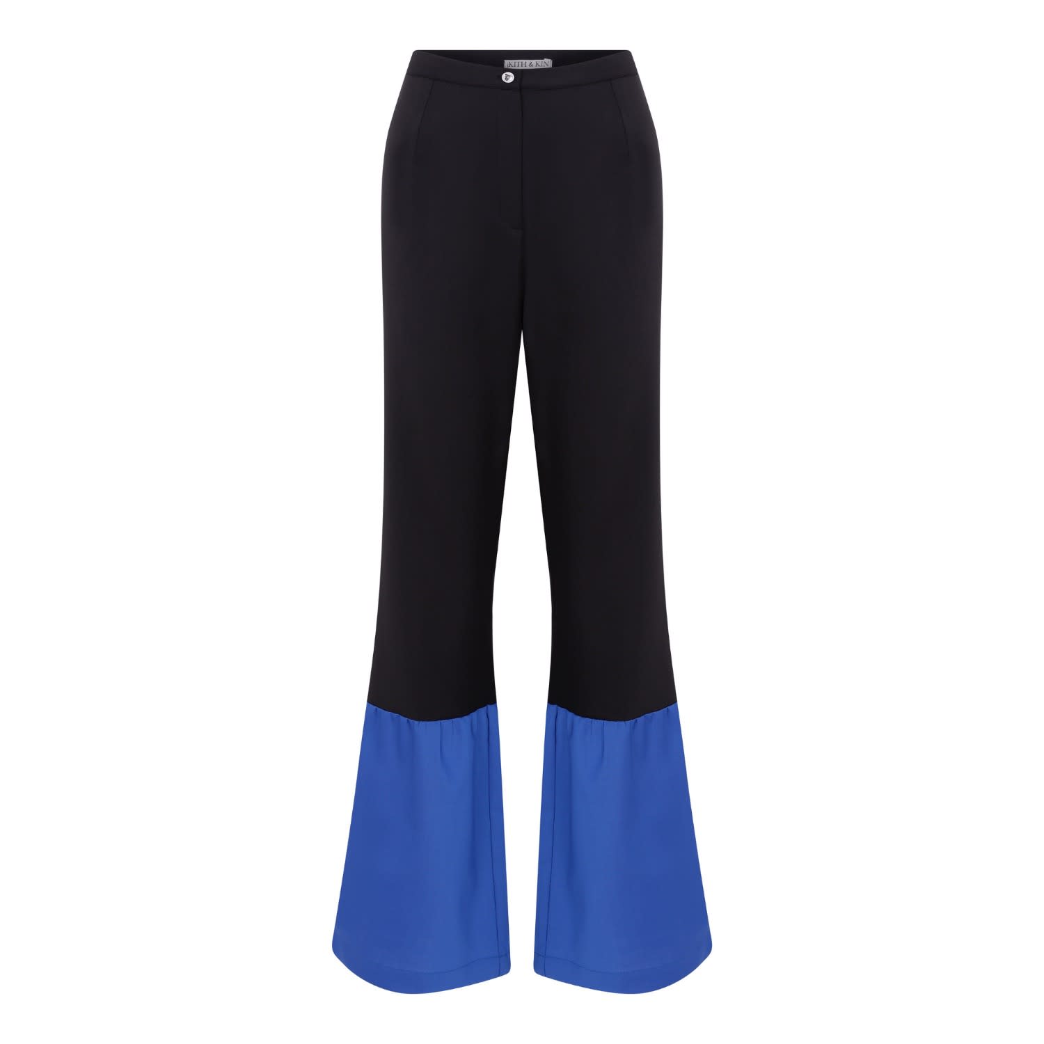 flare pants blue