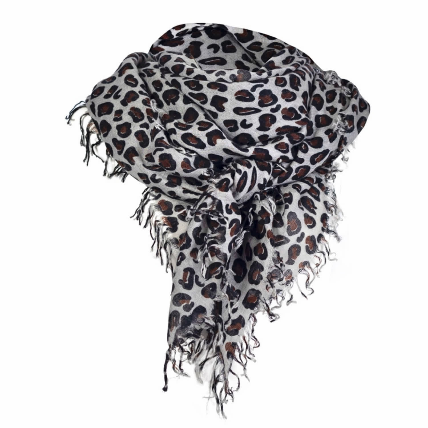 leopard cashmere scarf