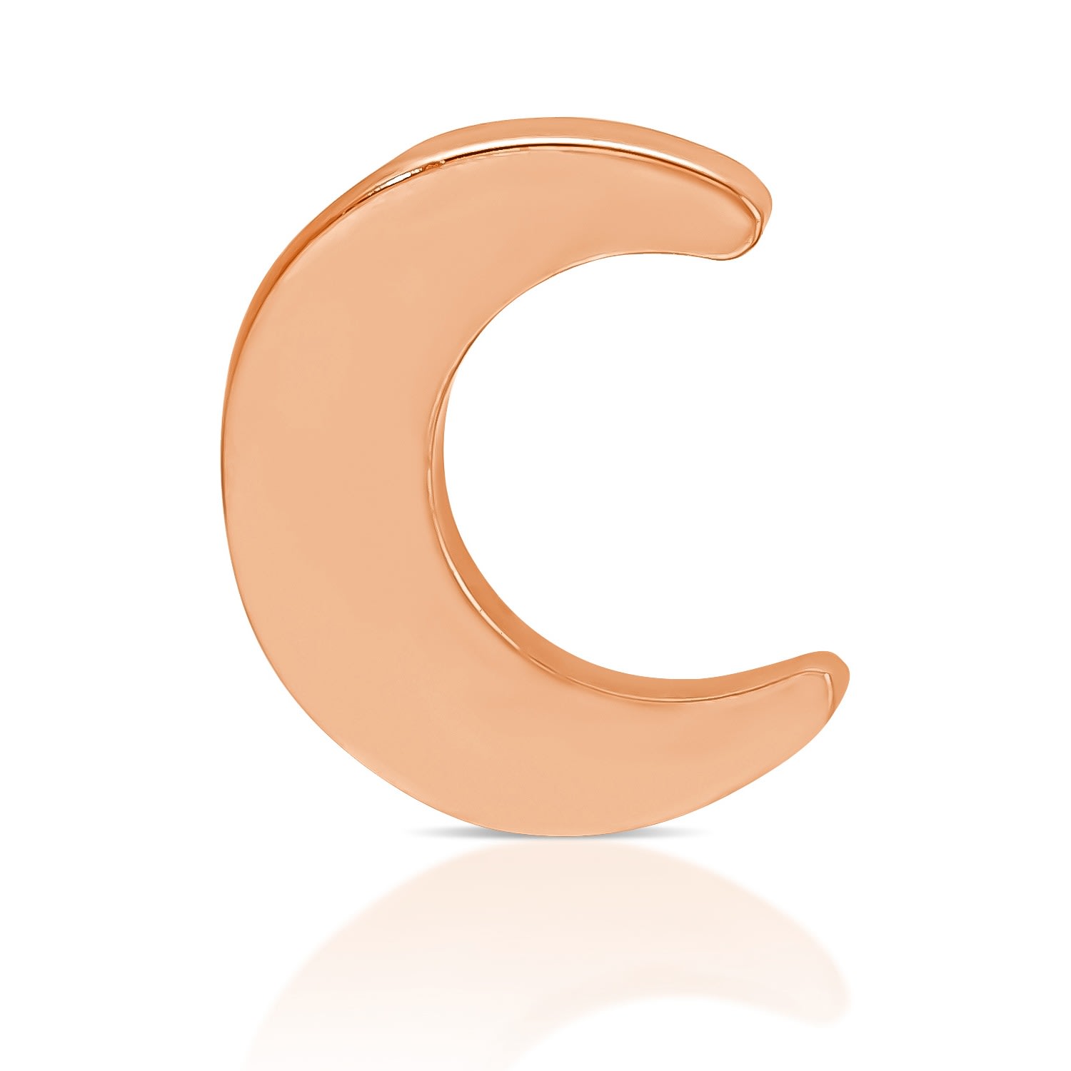 Women’s Charm Stud - 14K Rose Gold - Moon Maya Brenner