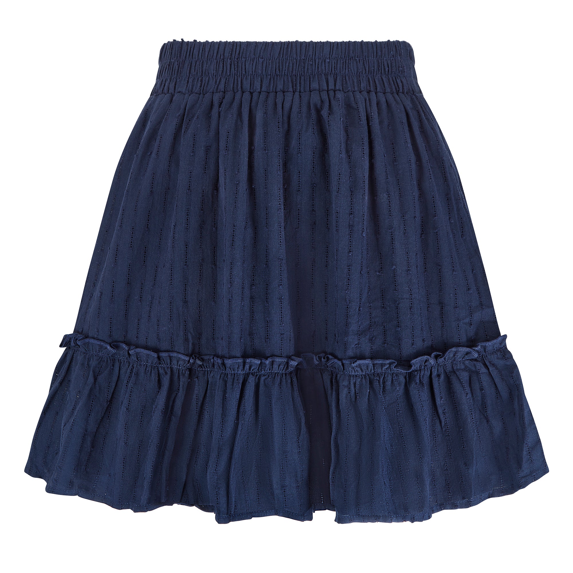 Lula-ru Women's Blue Ida Cotton Skirt Navy In Blue