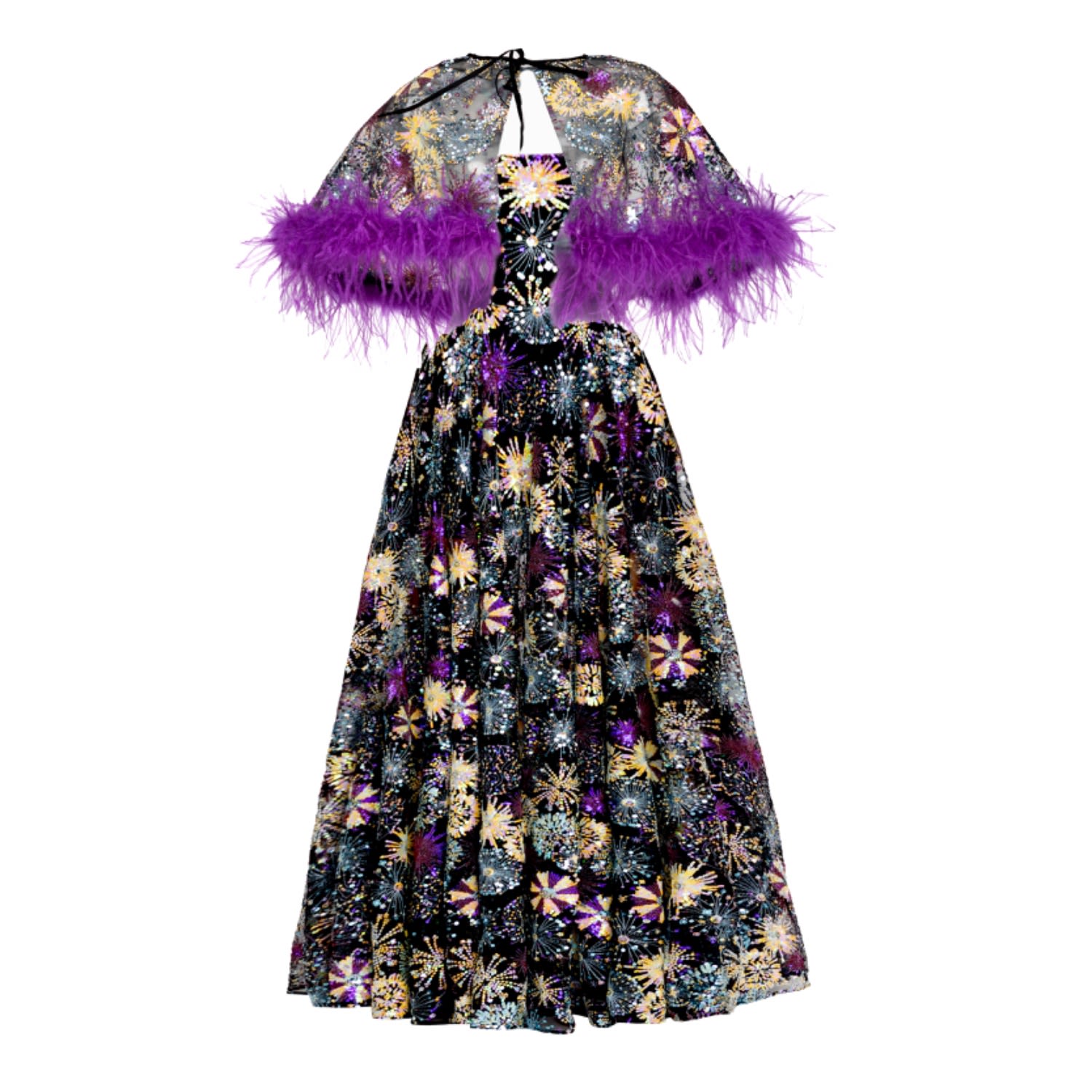 Women's New Year's Eve Dress Adina Midi | Large | Matsour'i