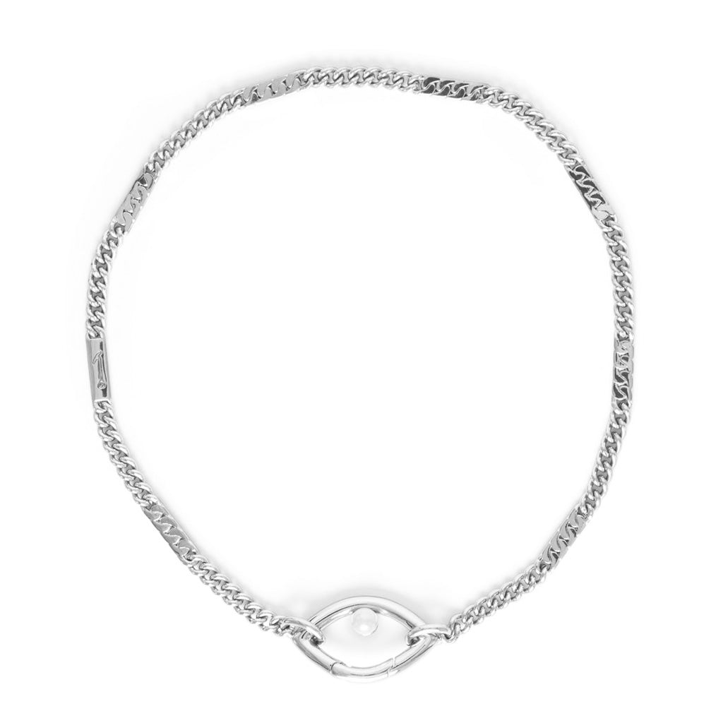 Shop Capsule Eleven Women's Eye Opener Chain Necklace-silver