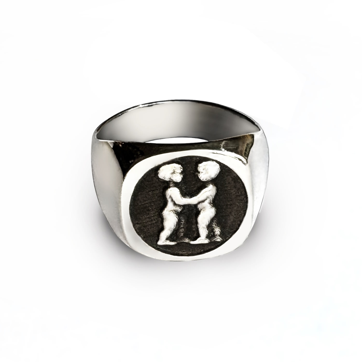 Perry Gargano The Friendship Ring - Sterling Silver Mens Vintage Promise