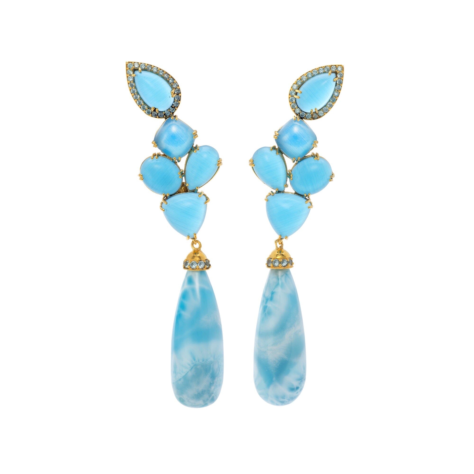 Women’s Blue / White The Adrienne In Larimar Jimena Alejandra