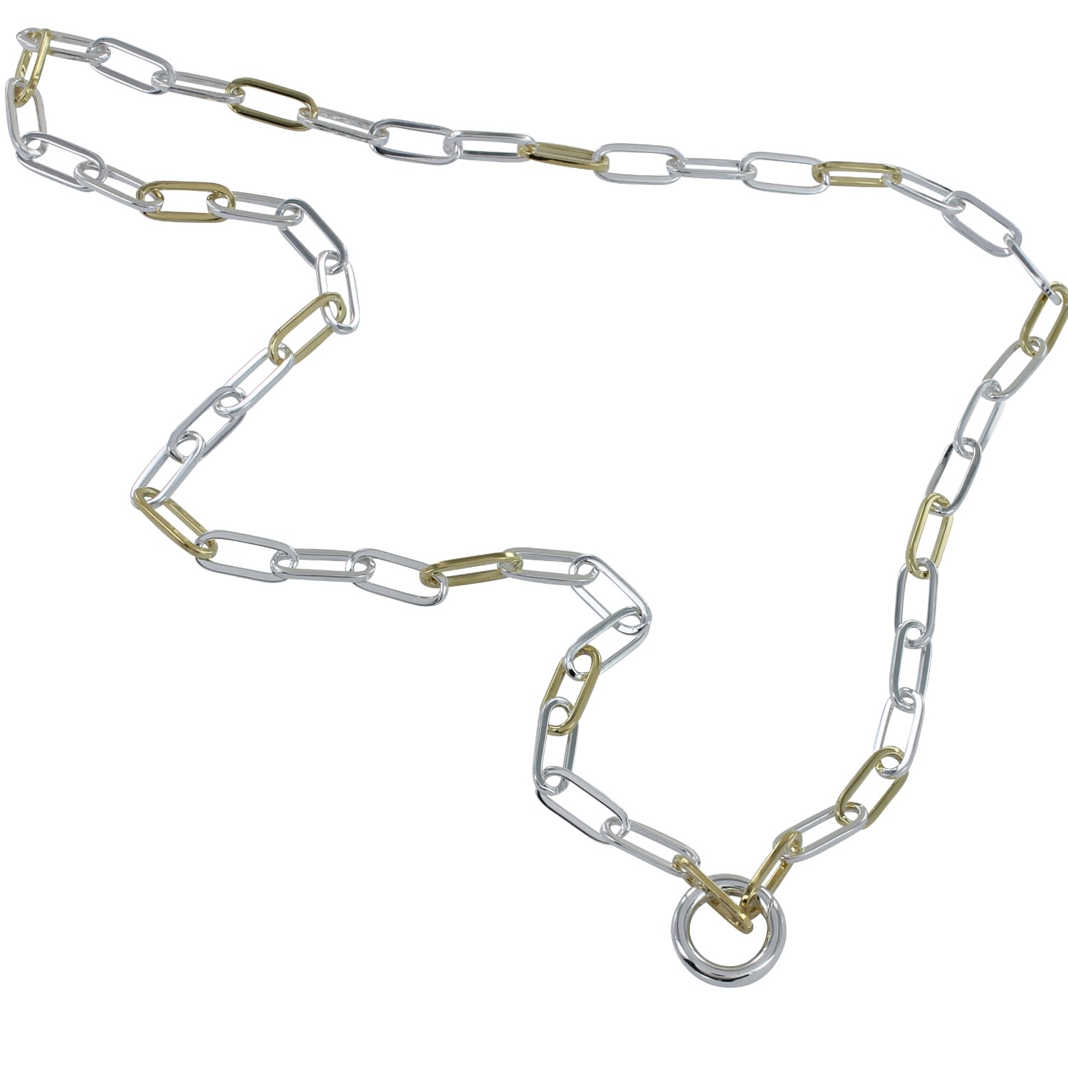 Reeves & Reeves Women's Silver / Gold Two Tone Cleo Necklace In Metallic
