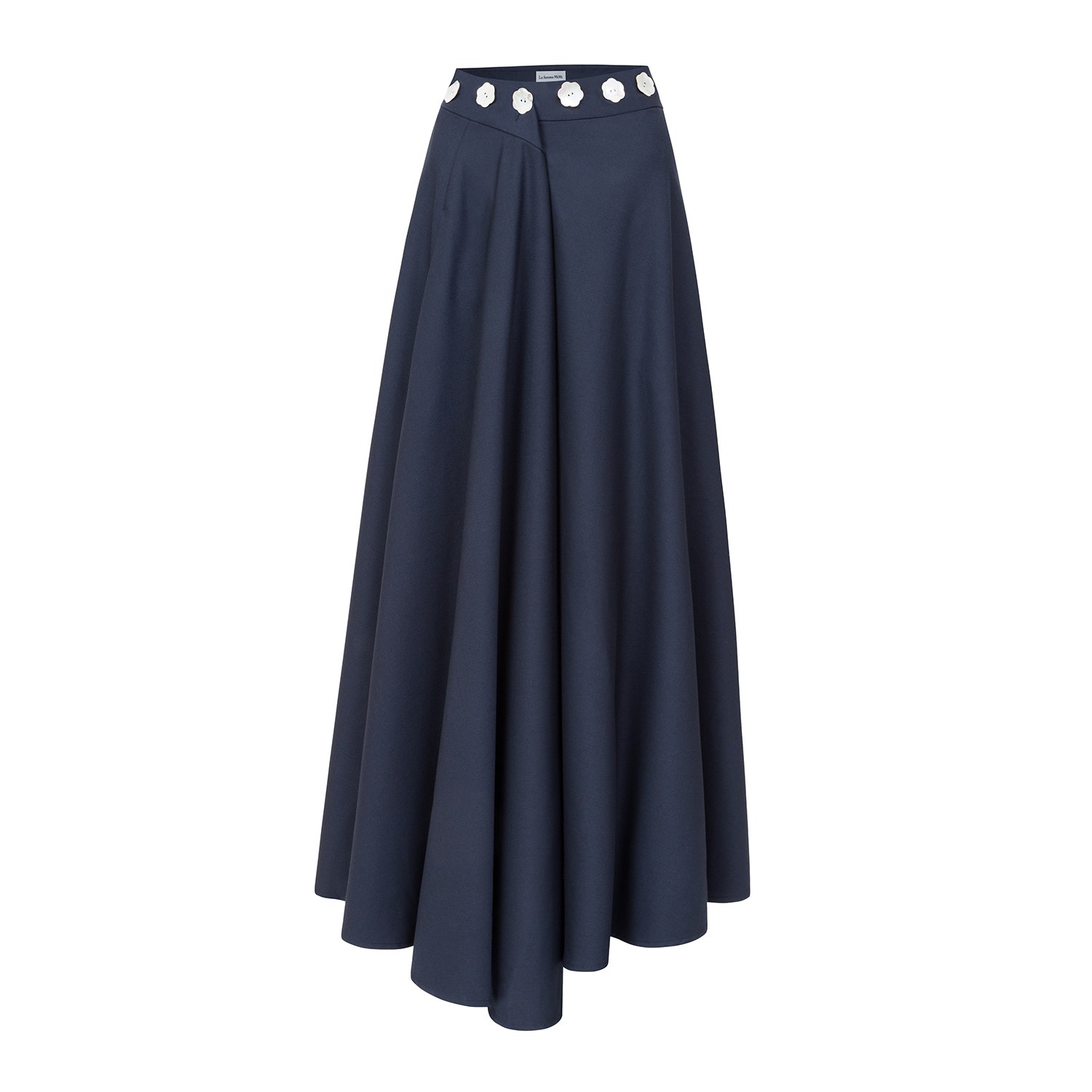 La Femme Mimi Women's Maxi Skirt Dark Blue In Blue