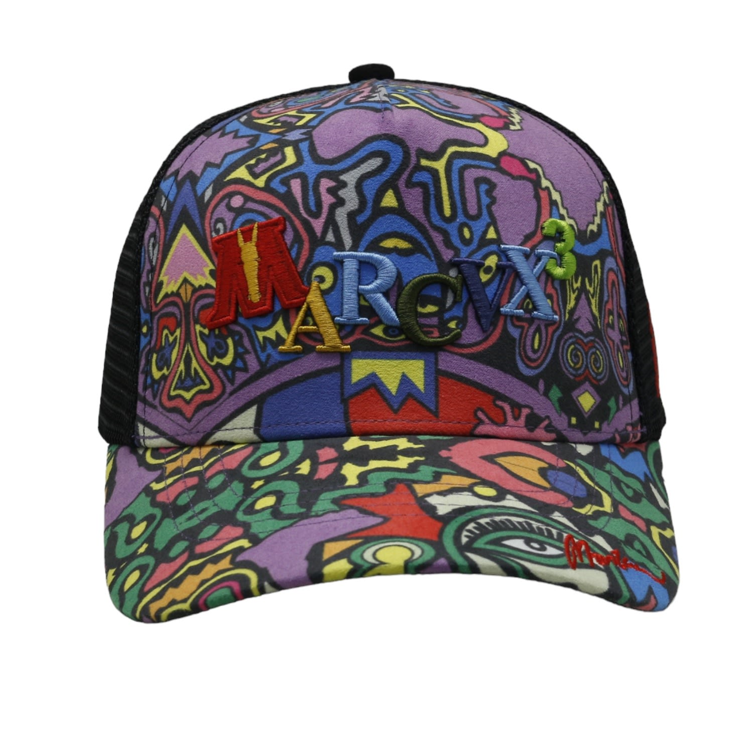 Men’s Marcvx One Graffiti Trucker Hat One Size Marcvx London