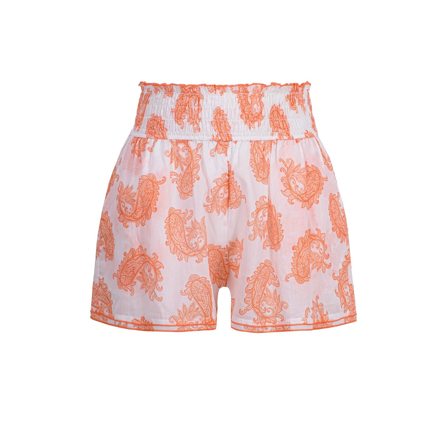 Women’s Yellow / Orange Sophia Orange Printed Shorts Small Ayje