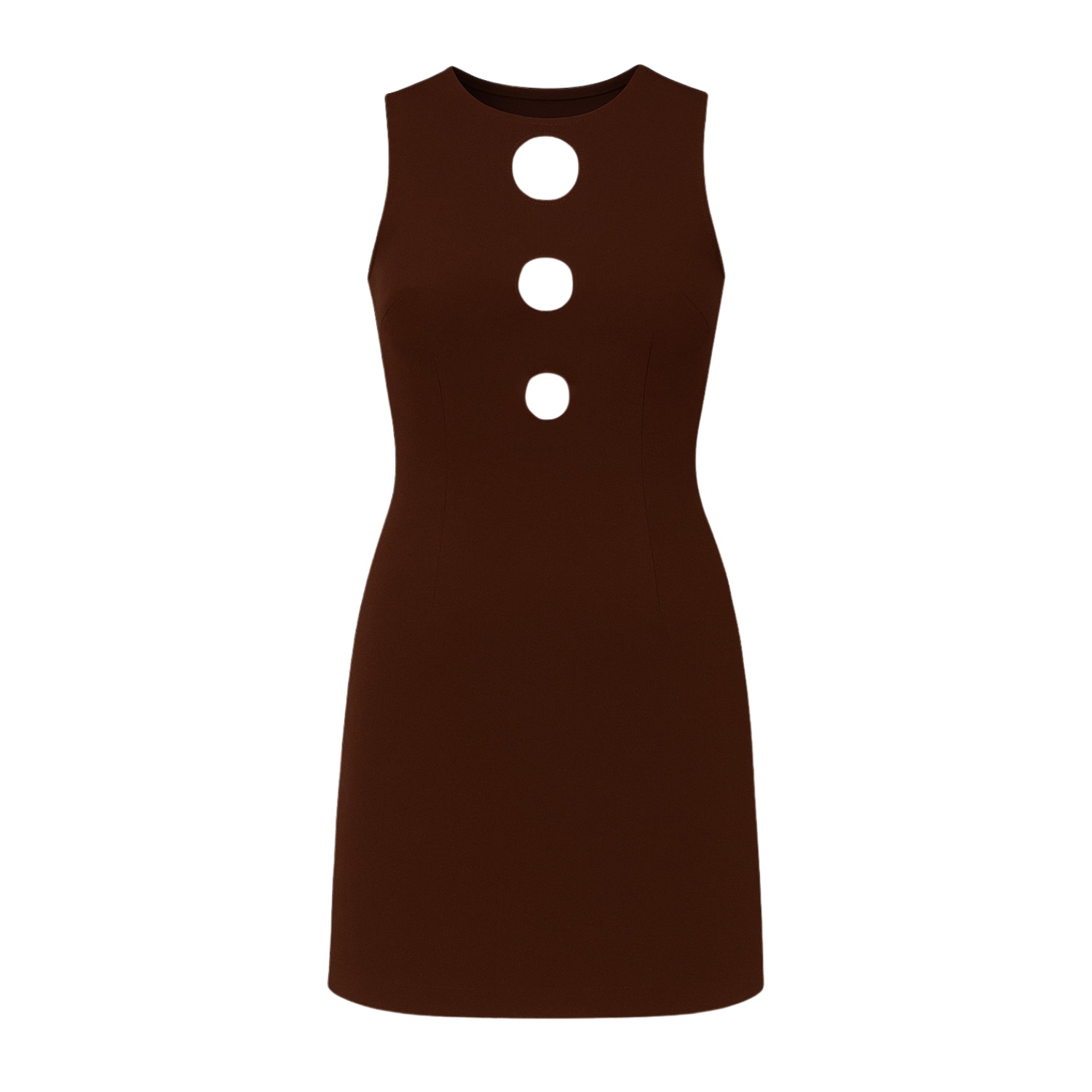 Sara Mirza Women's Loba Brown Cutout Mini Dress In Brown