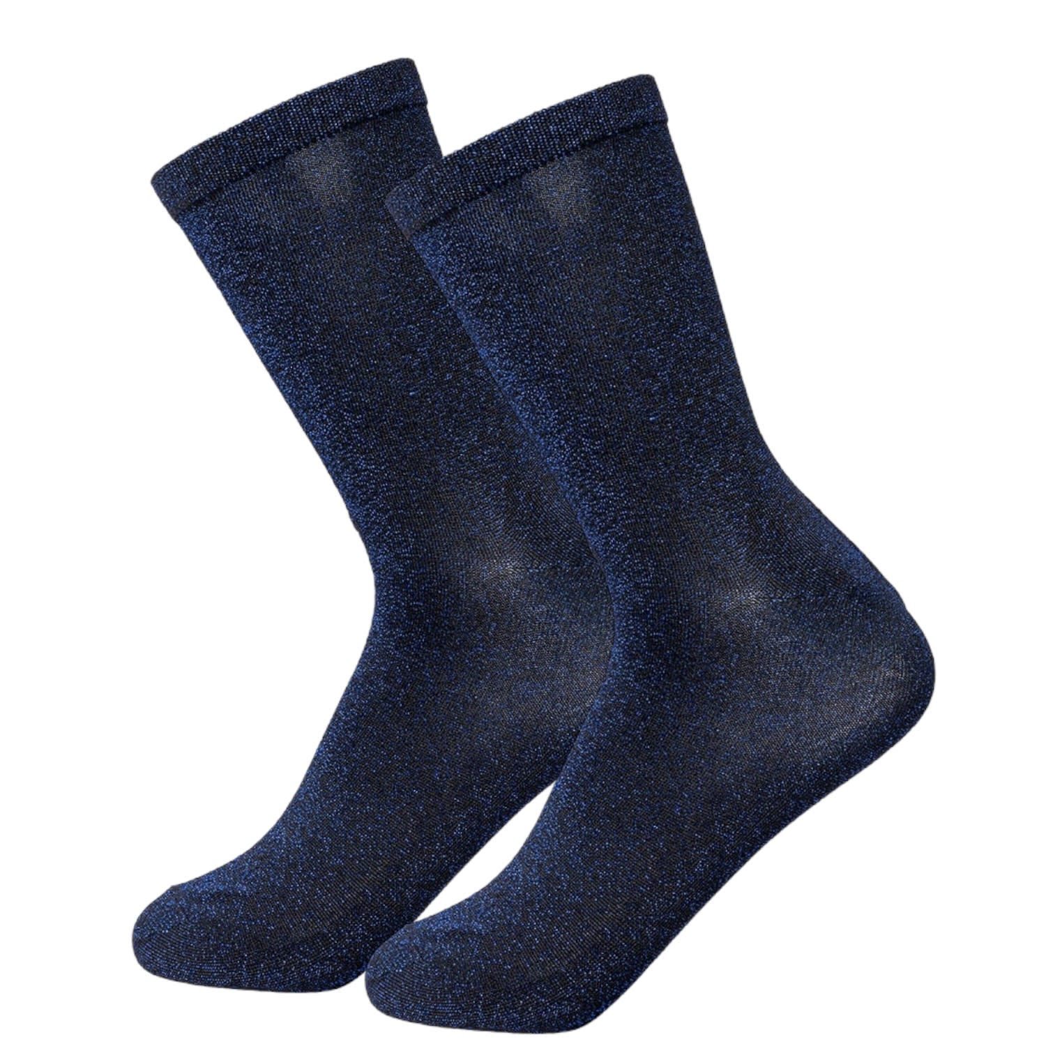 High Heel Jungle By Kathryn Eisman Women's Blue Glitterati Sock - Sapphire In Blue